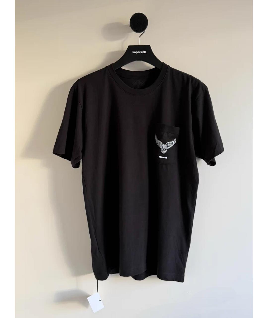 CHROME HEARTS Черная хлопковая футболка, фото 2