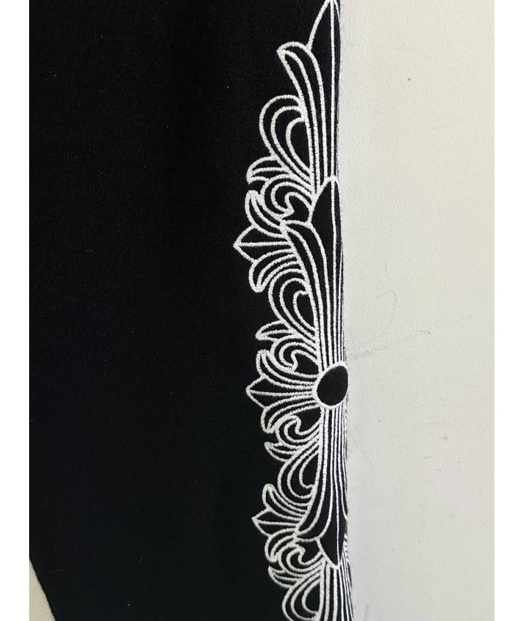 CHROME HEARTS Черные шерстяные классические брюки, фото 2