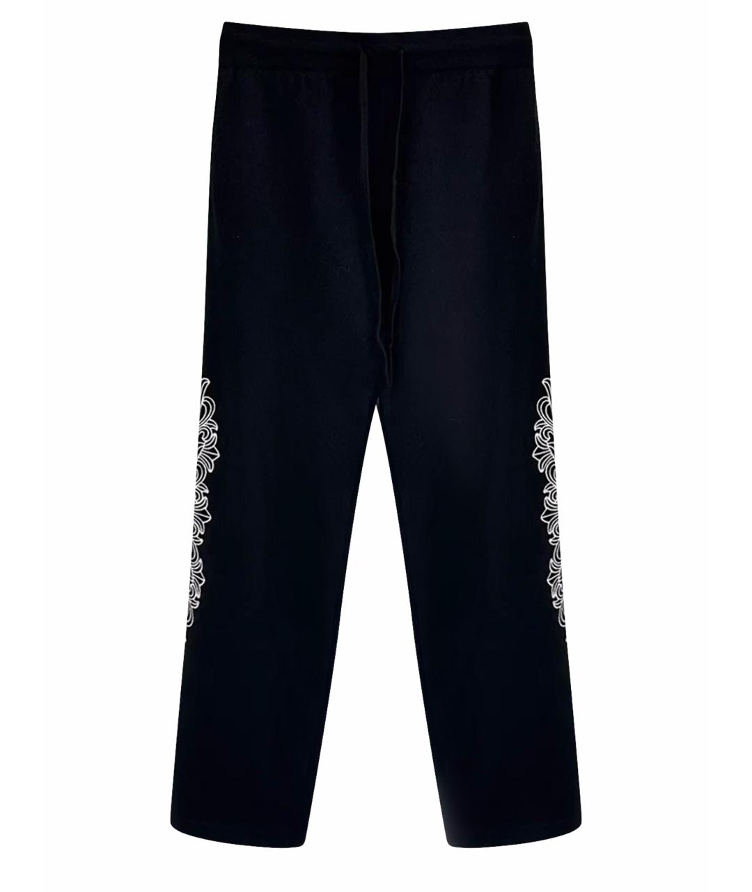 CHROME HEARTS Черные шерстяные классические брюки, фото 4