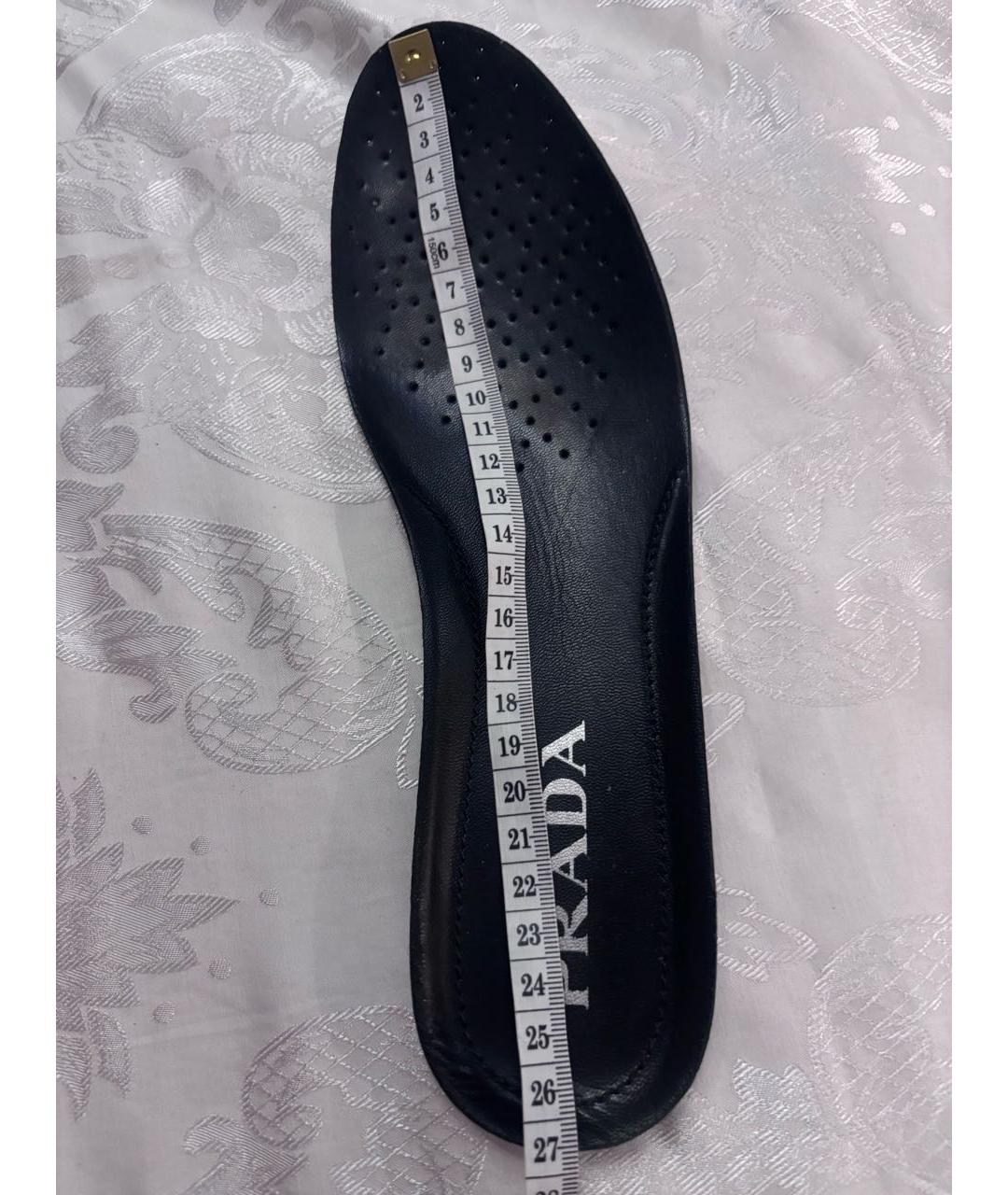 PRADA Хаки текстильные кроссовки, фото 7