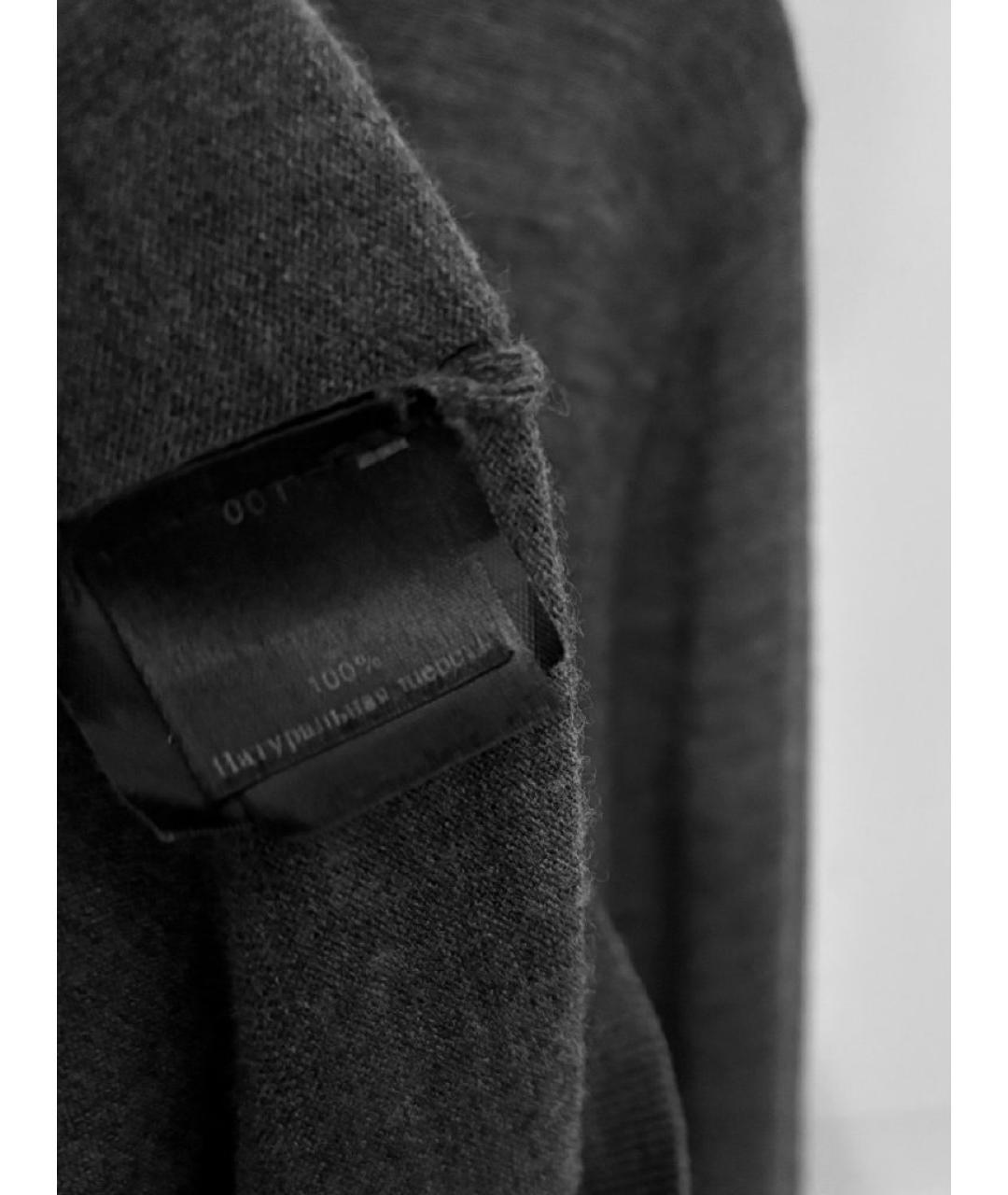 GUCCI Серый шерстяной джемпер / свитер, фото 5