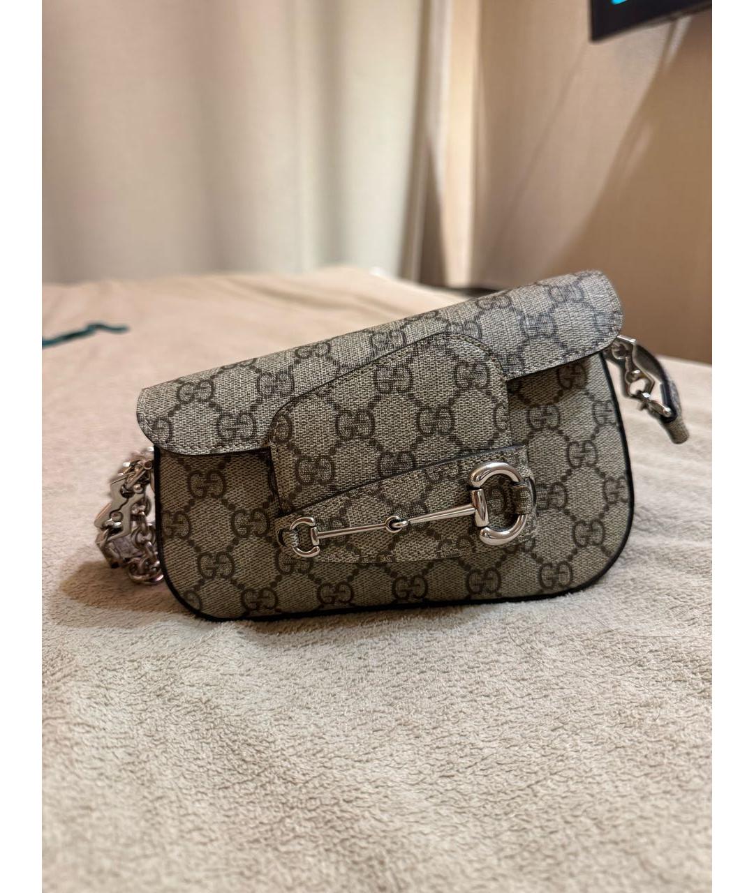 GUCCI Бежевая сумка с короткими ручками, фото 7