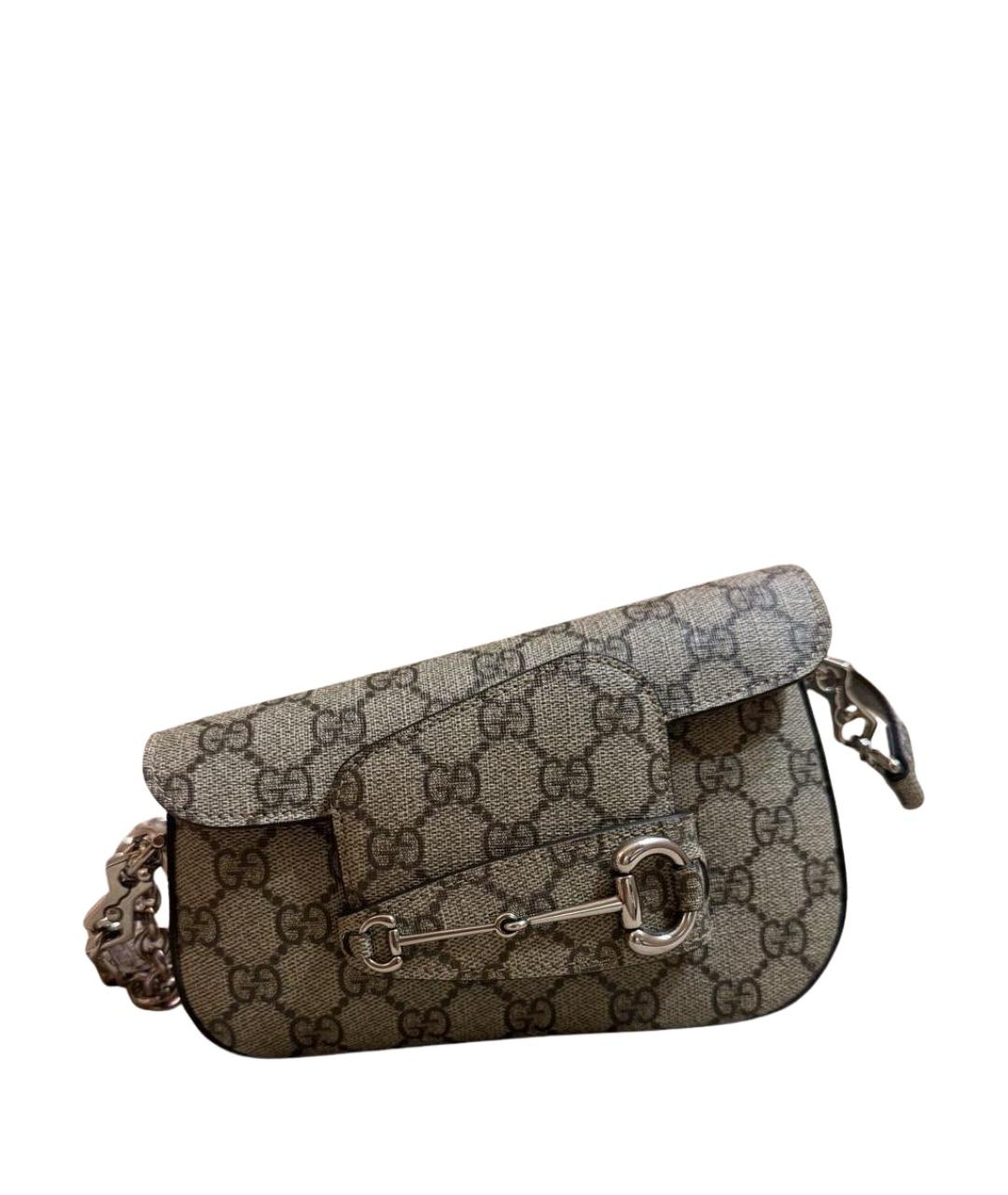 GUCCI Бежевая сумка с короткими ручками, фото 1