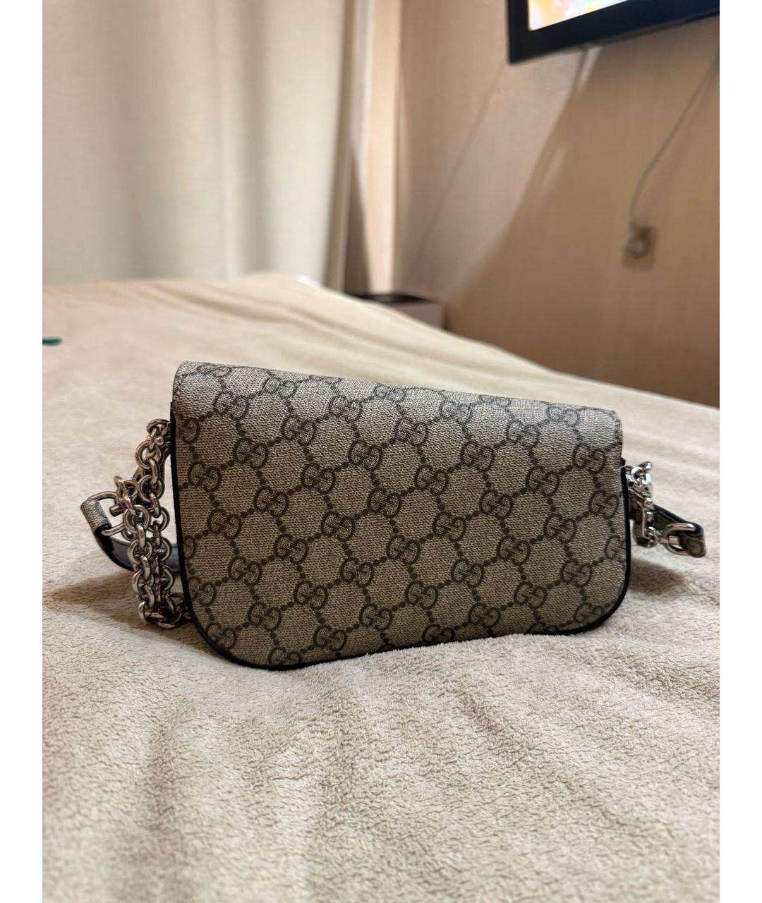 GUCCI Бежевая сумка с короткими ручками, фото 3