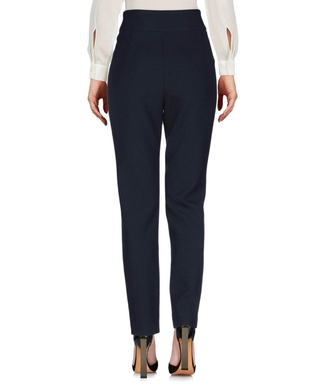 PESERICO Темно-синие полиэстеровые брюки узкие, фото 3