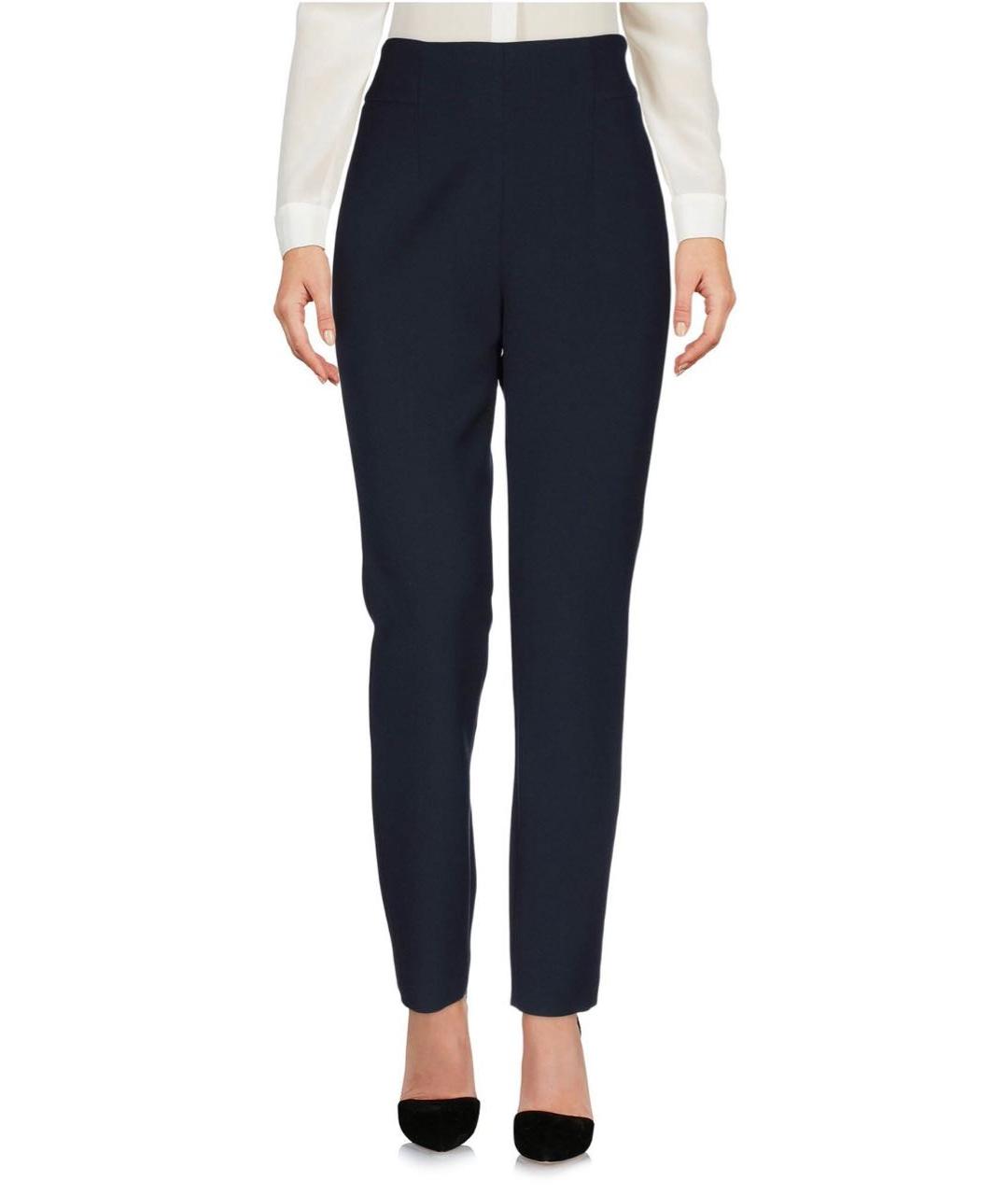 PESERICO Темно-синие полиэстеровые брюки узкие, фото 2