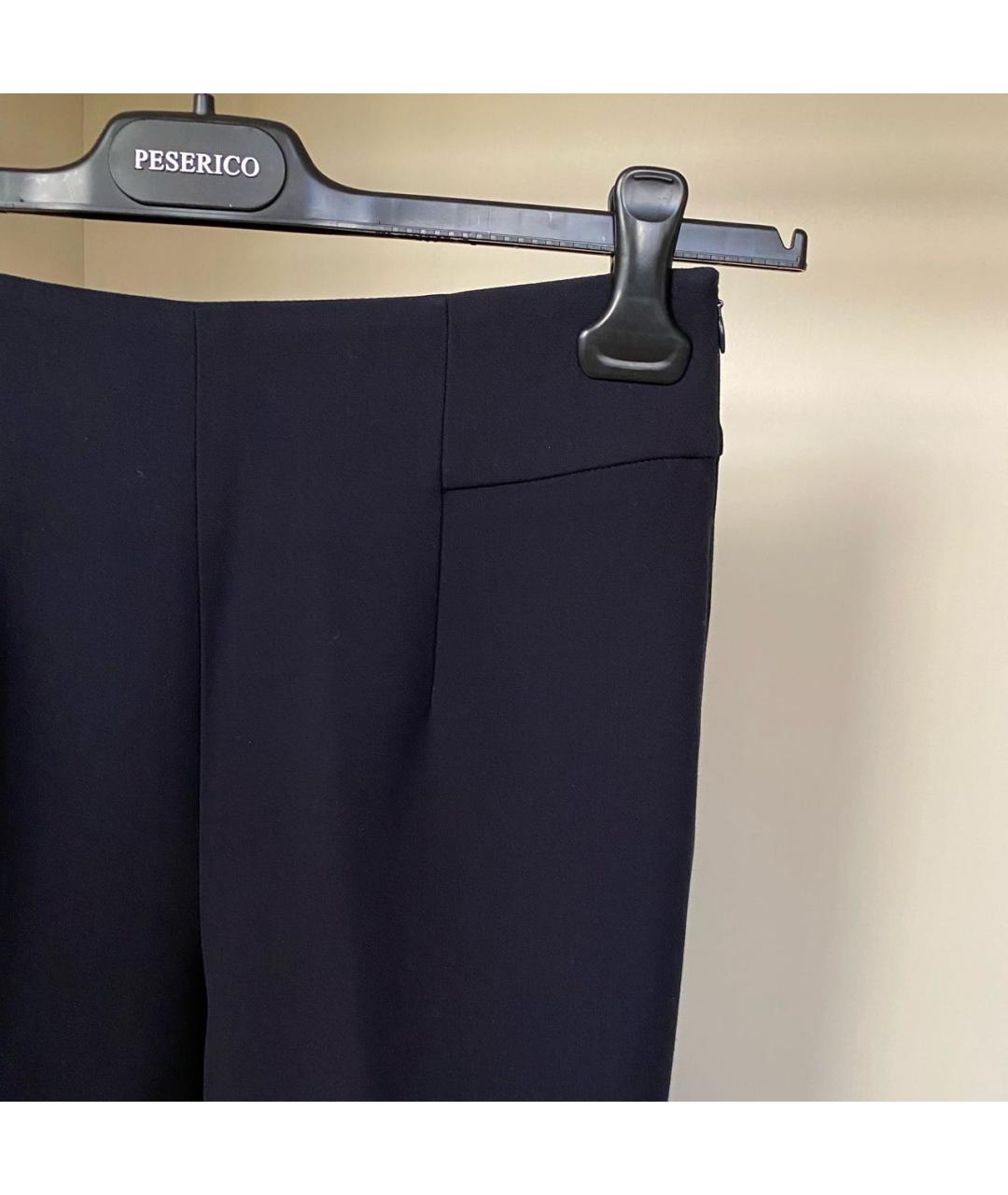 PESERICO Темно-синие полиэстеровые брюки узкие, фото 5