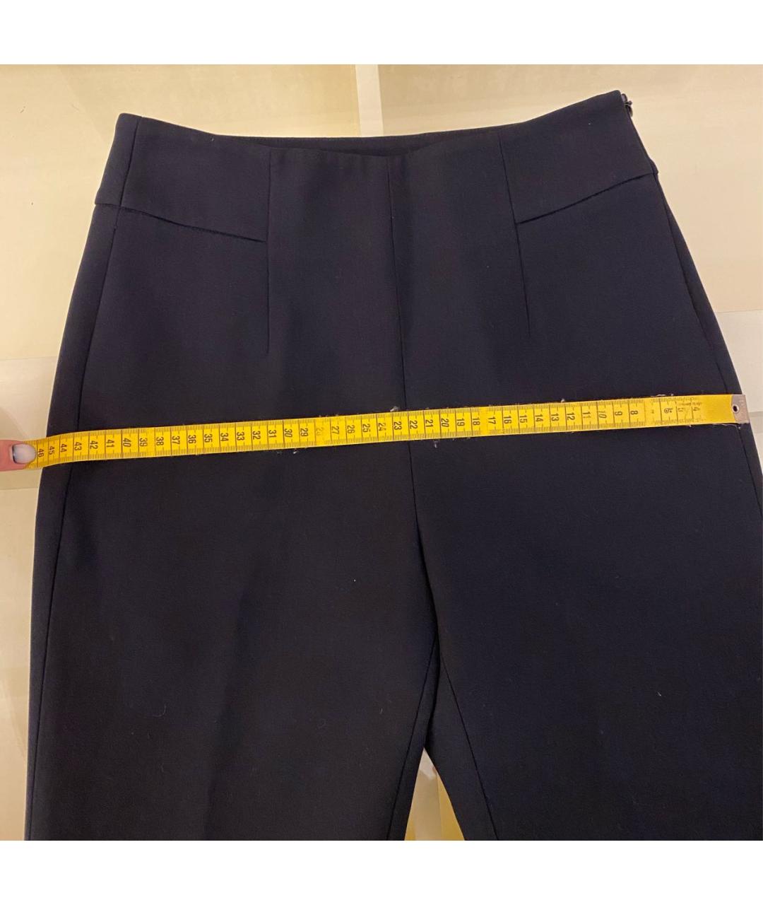 PESERICO Темно-синие полиэстеровые брюки узкие, фото 8