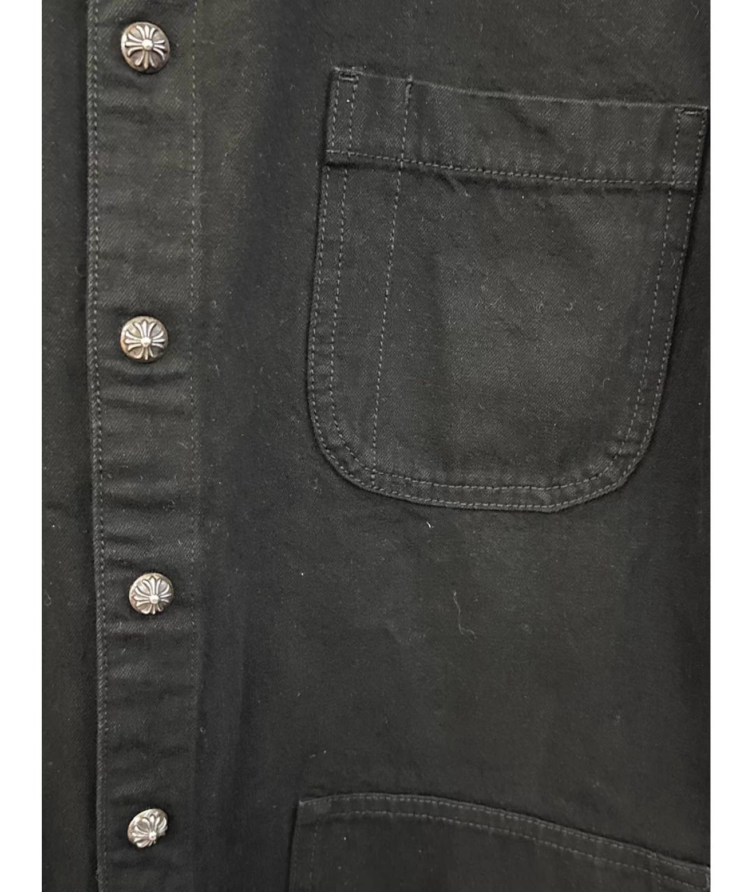 CHROME HEARTS Черная кэжуал рубашка, фото 2