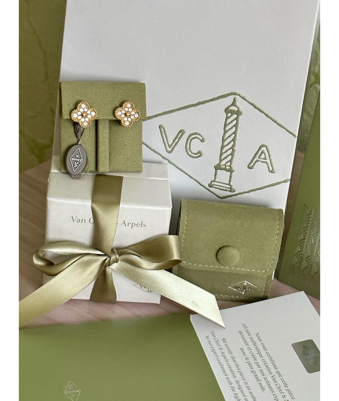 VAN CLEEF & ARPELS Желтые серьги, фото 3