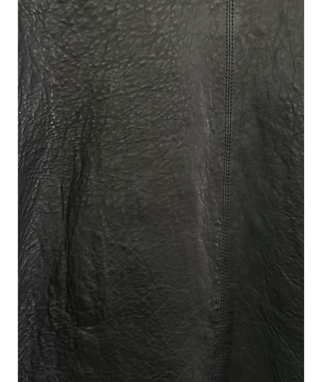 CHROME HEARTS Черная кожаная куртка, фото 2