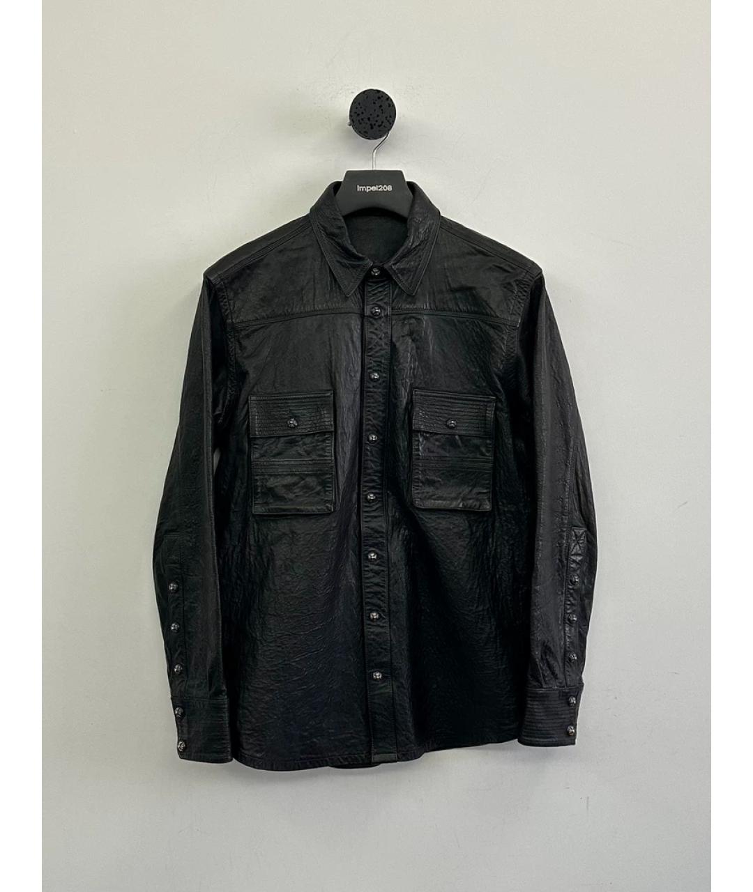 CHROME HEARTS Черная кожаная куртка, фото 4