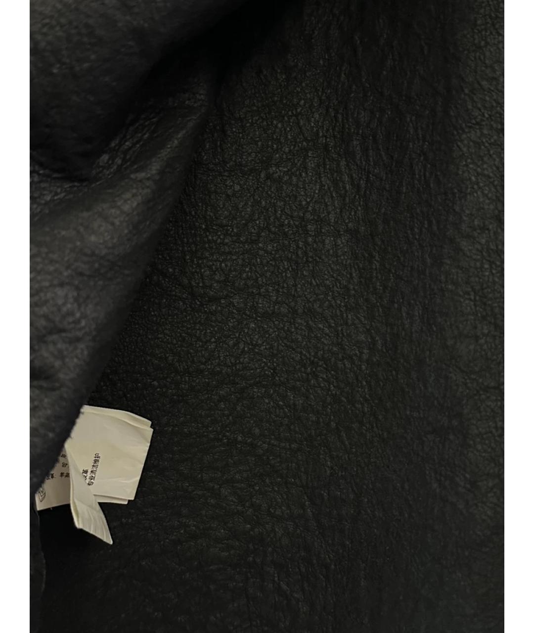 CHROME HEARTS Черная кожаная куртка, фото 3