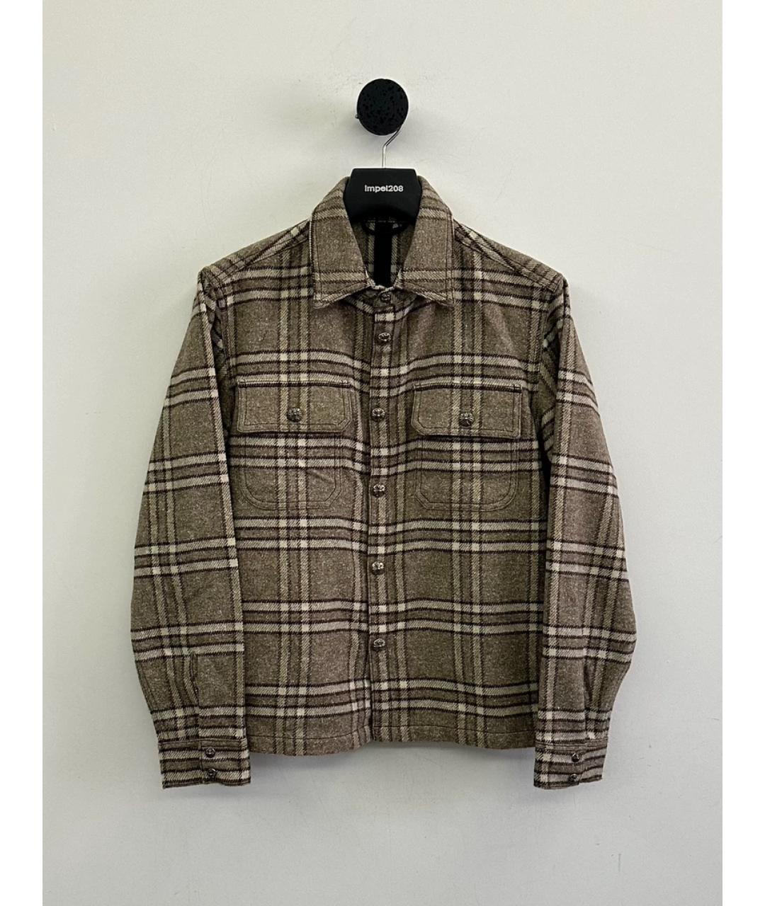 CHROME HEARTS Коричневая кэжуал рубашка, фото 3