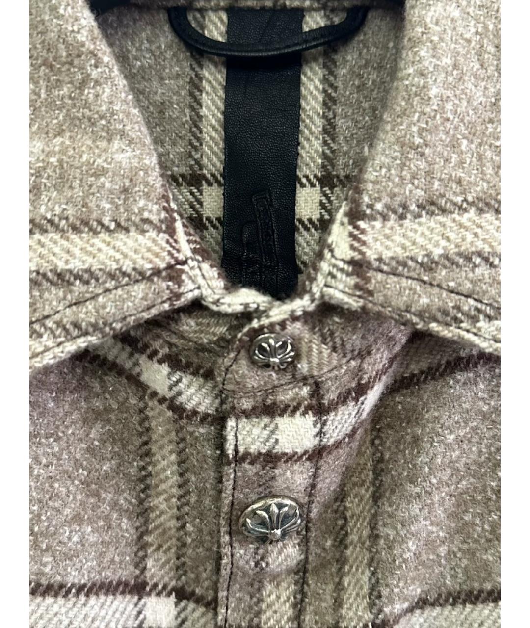 CHROME HEARTS Коричневая кэжуал рубашка, фото 2