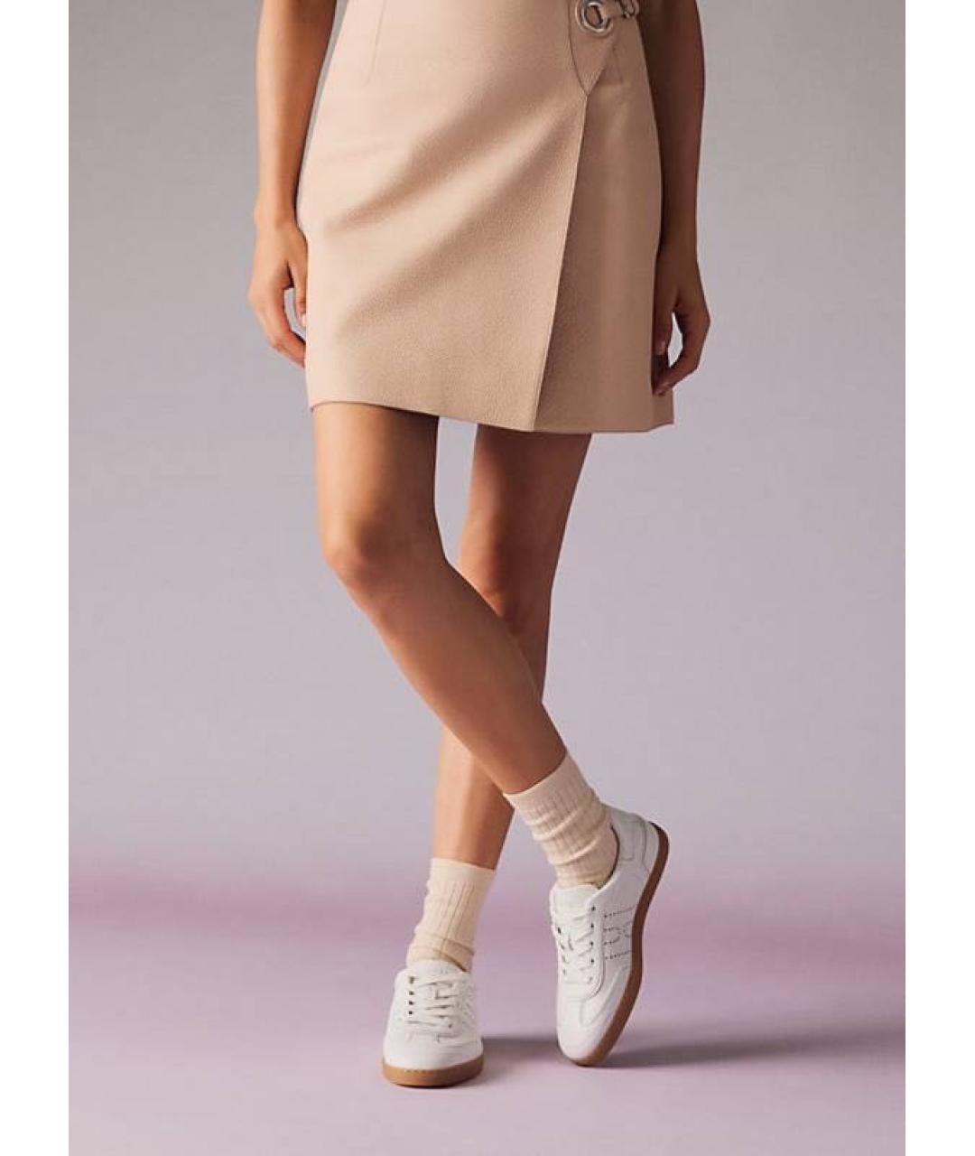 HERMES Белые кожаные кеды, фото 4