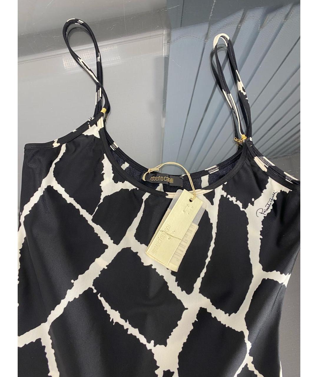 ROBERTO CAVALLI Черная полиамидовая майка, фото 3