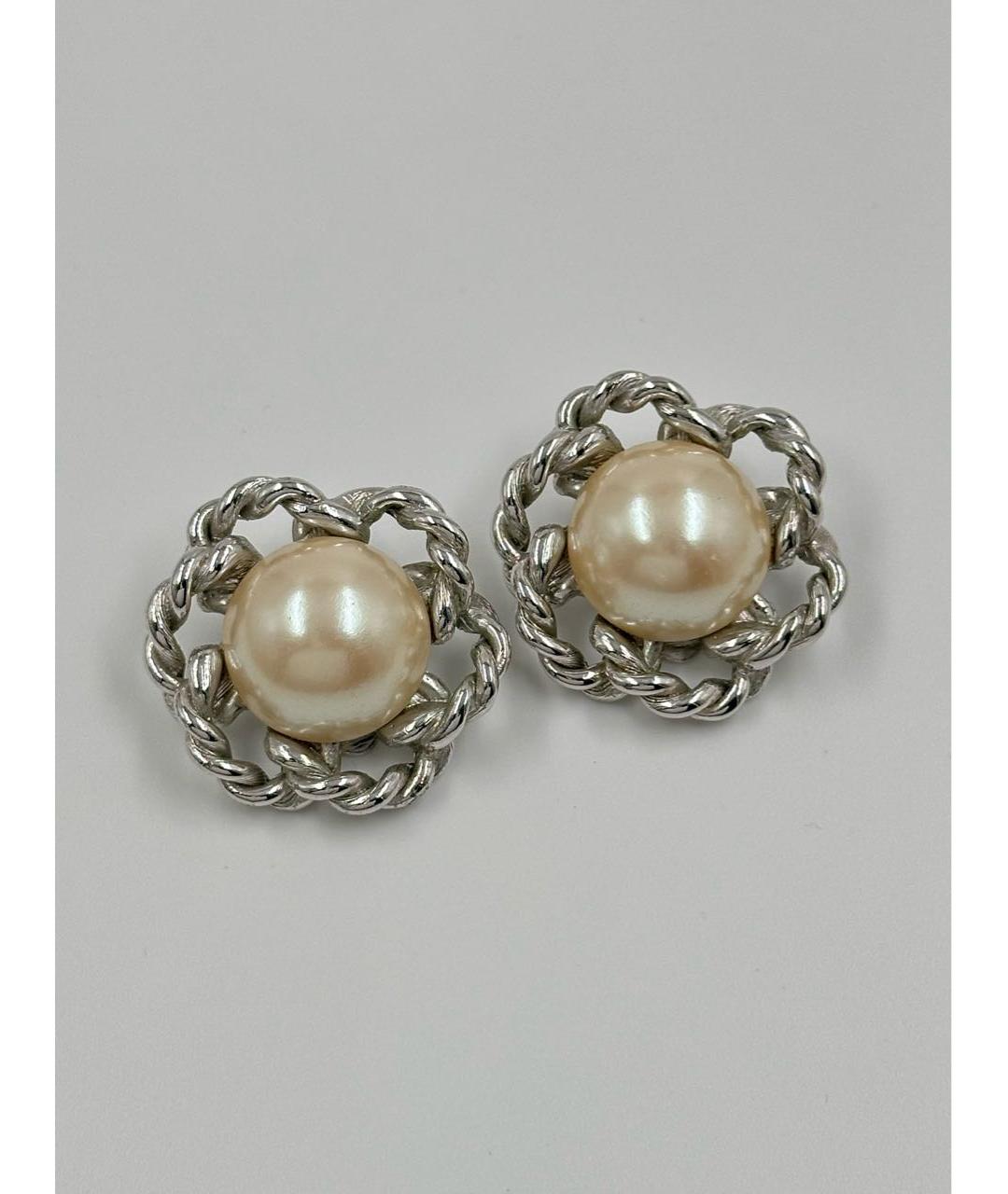 GIVENCHY Серебряные металлические клипсы, фото 7