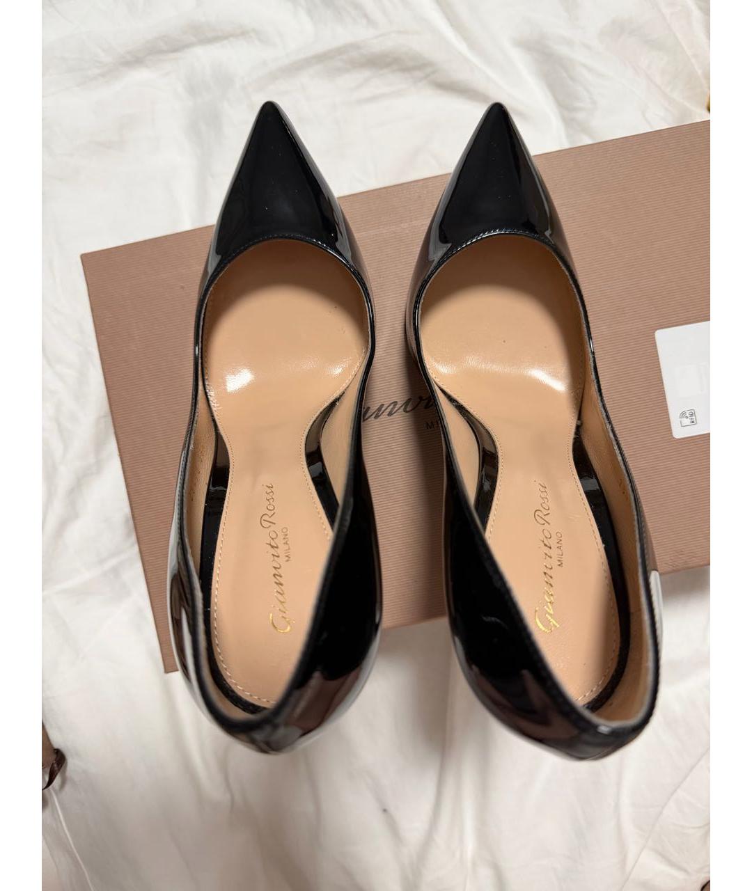 GIANVITO ROSSI Черные кожаные туфли, фото 3