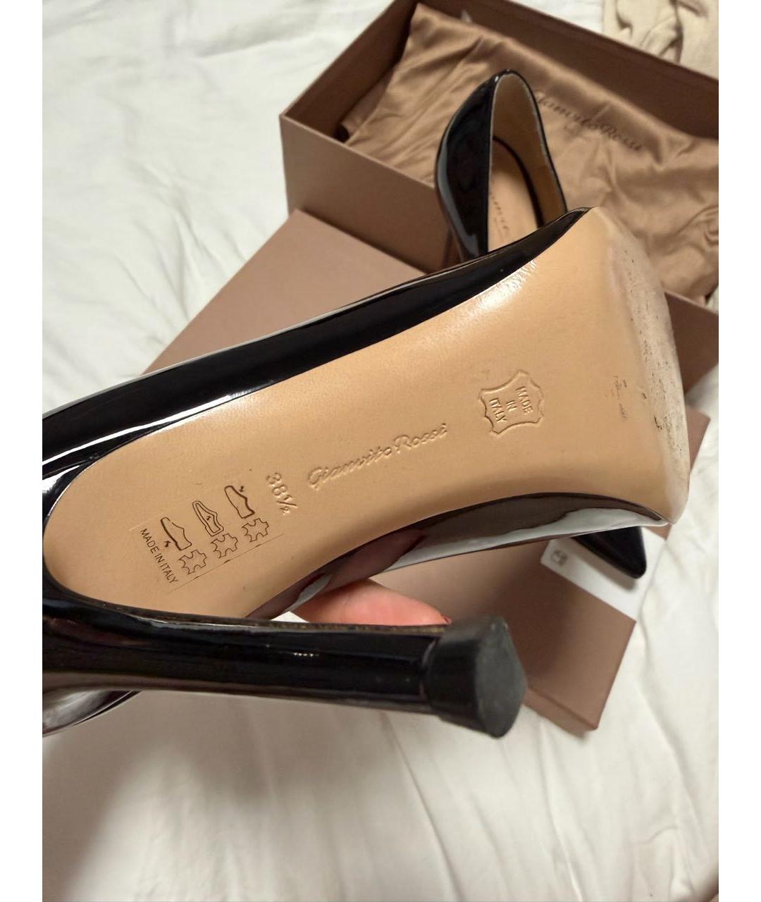 GIANVITO ROSSI Черные кожаные туфли, фото 5