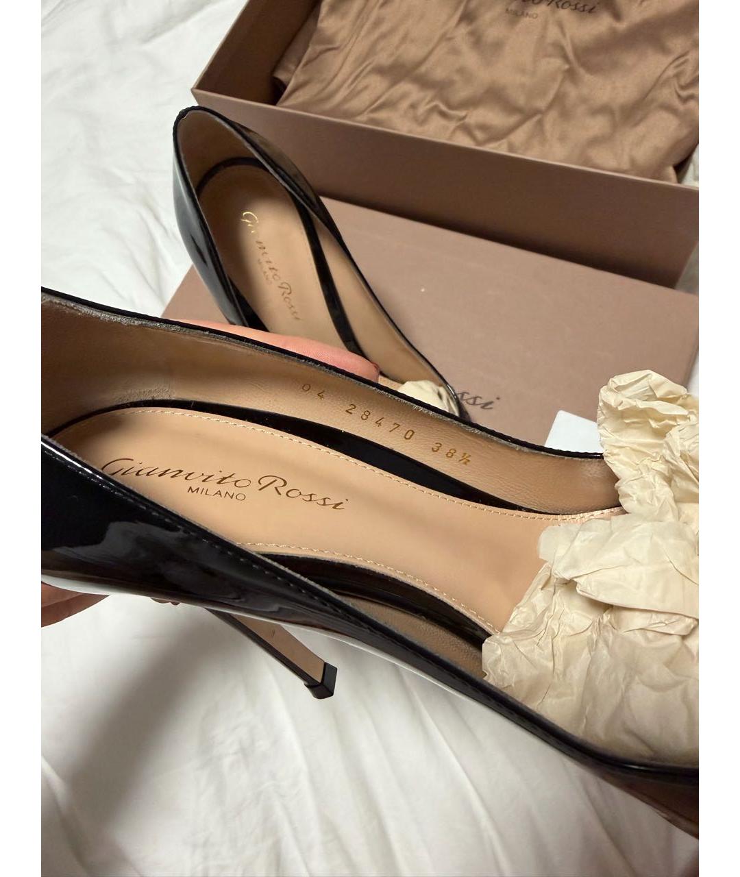 GIANVITO ROSSI Черные кожаные туфли, фото 6