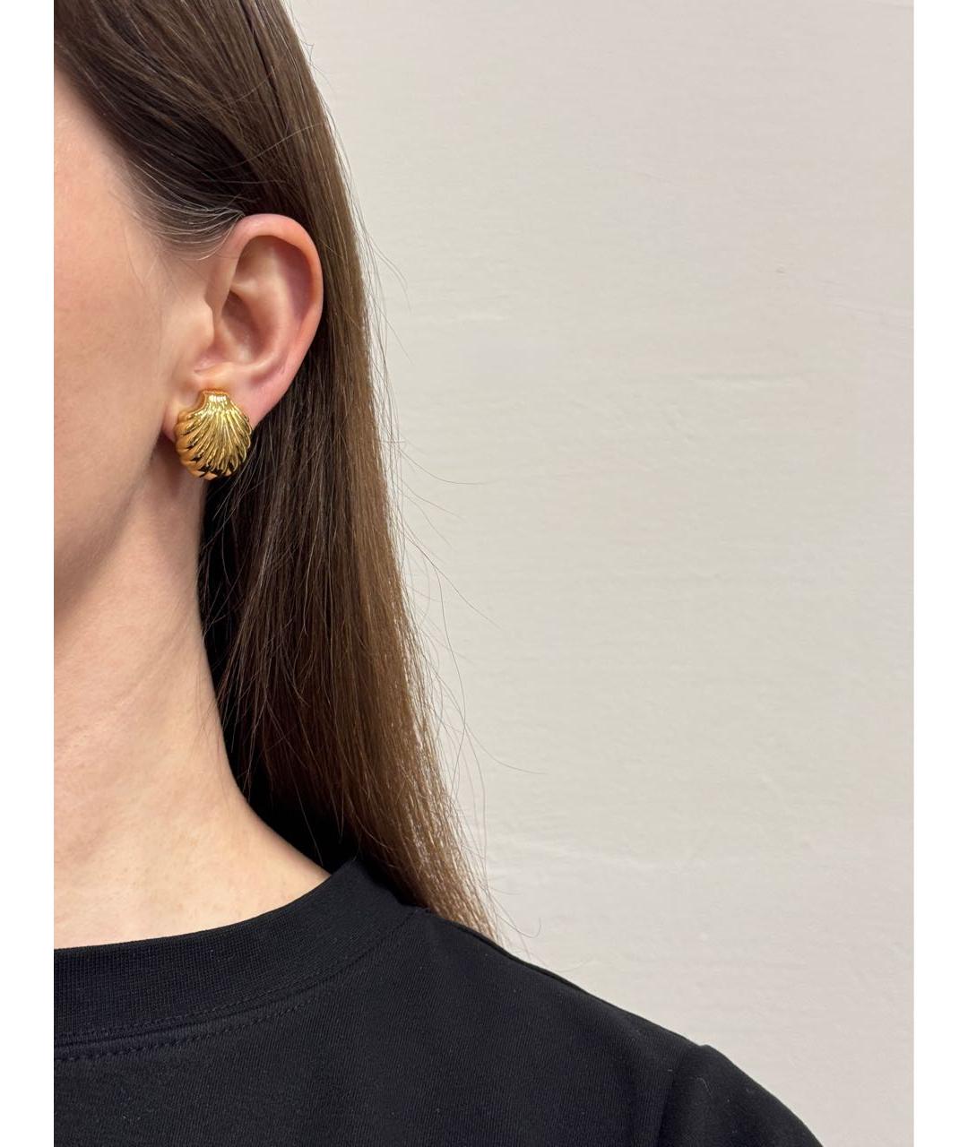 NINA RICCI Золотые металлические клипсы, фото 6