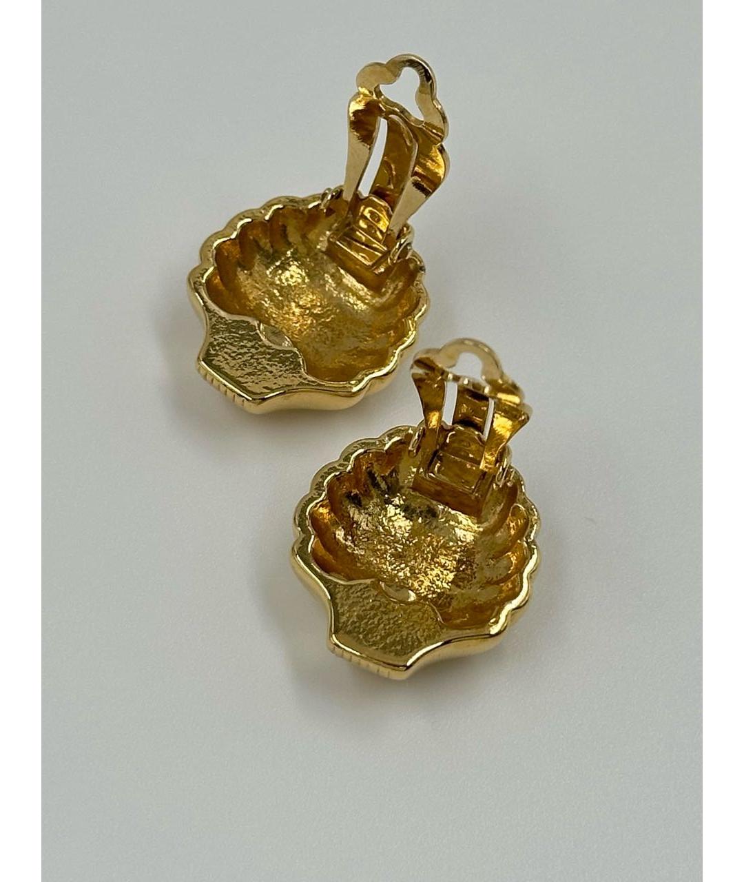 NINA RICCI Золотые металлические клипсы, фото 5