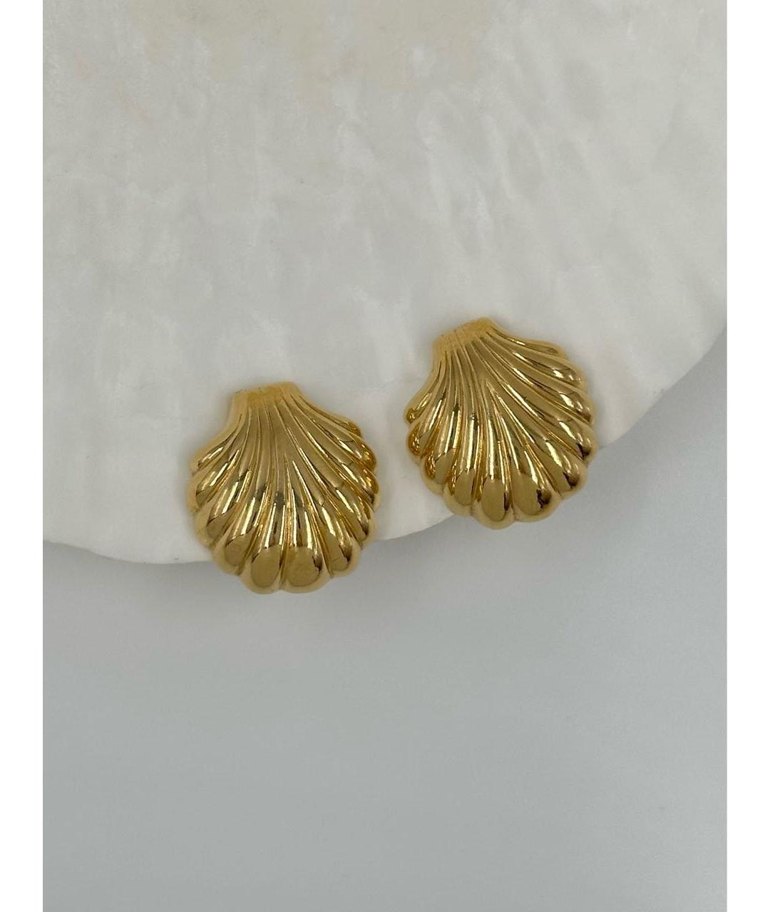 NINA RICCI Золотые металлические клипсы, фото 7