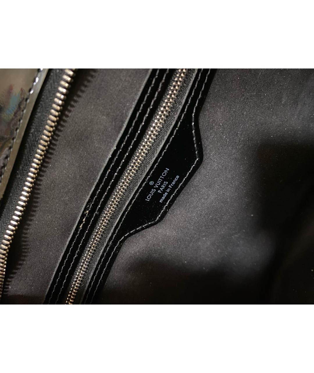 LOUIS VUITTON Черная сумка тоут из лакированной кожи, фото 5