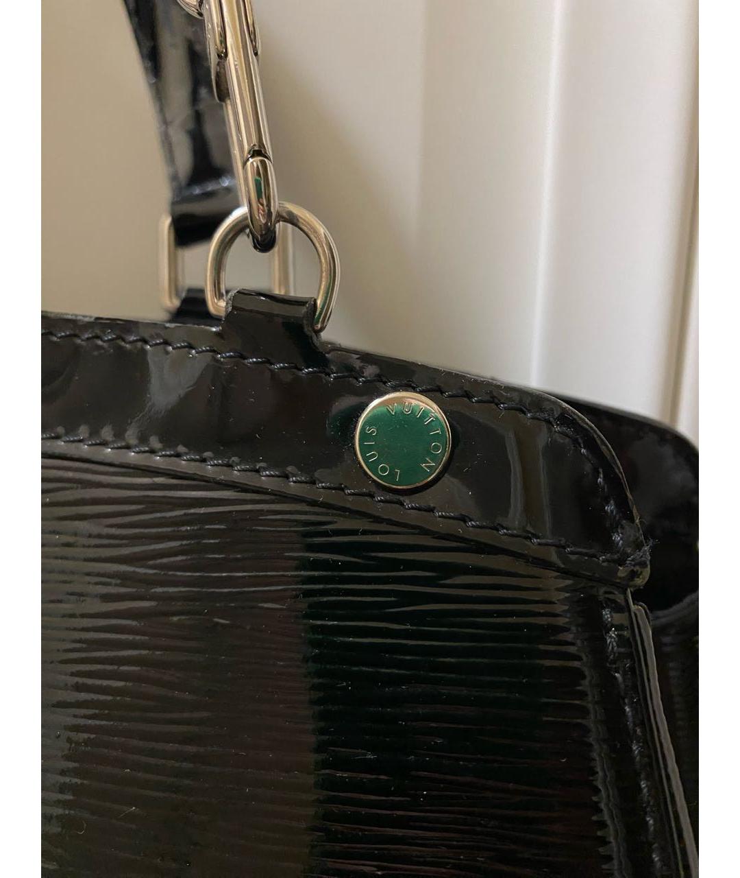 LOUIS VUITTON Черная сумка тоут из лакированной кожи, фото 4