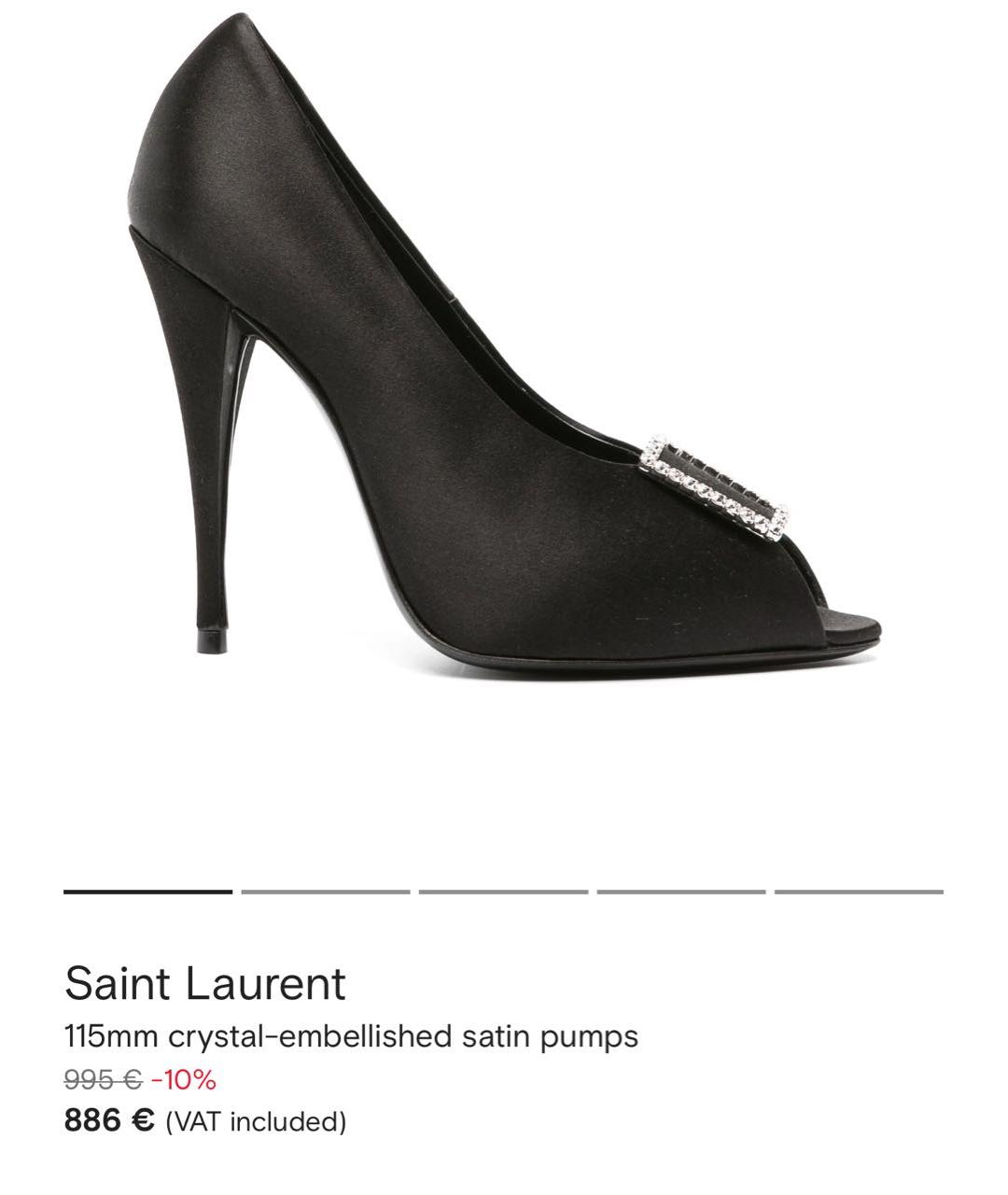 SAINT LAURENT Черные туфли, фото 5