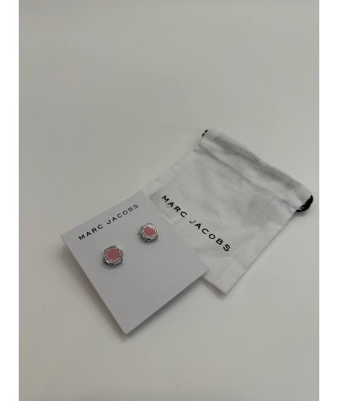 MARC JACOBS Розовые металлические серьги, фото 2