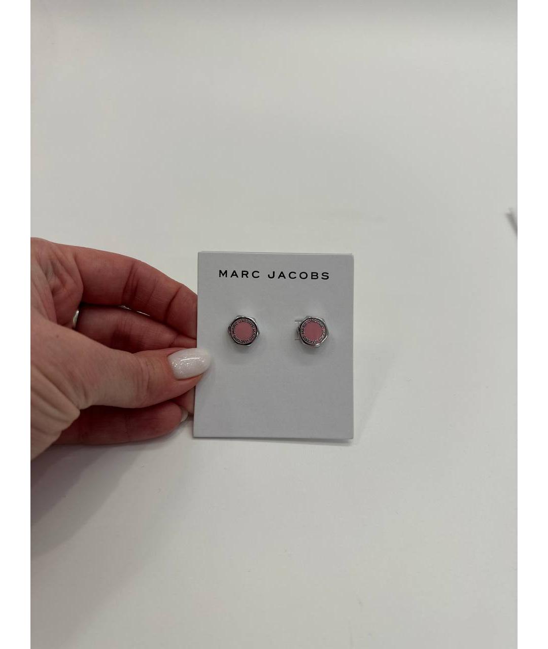 MARC JACOBS Розовые металлические серьги, фото 6