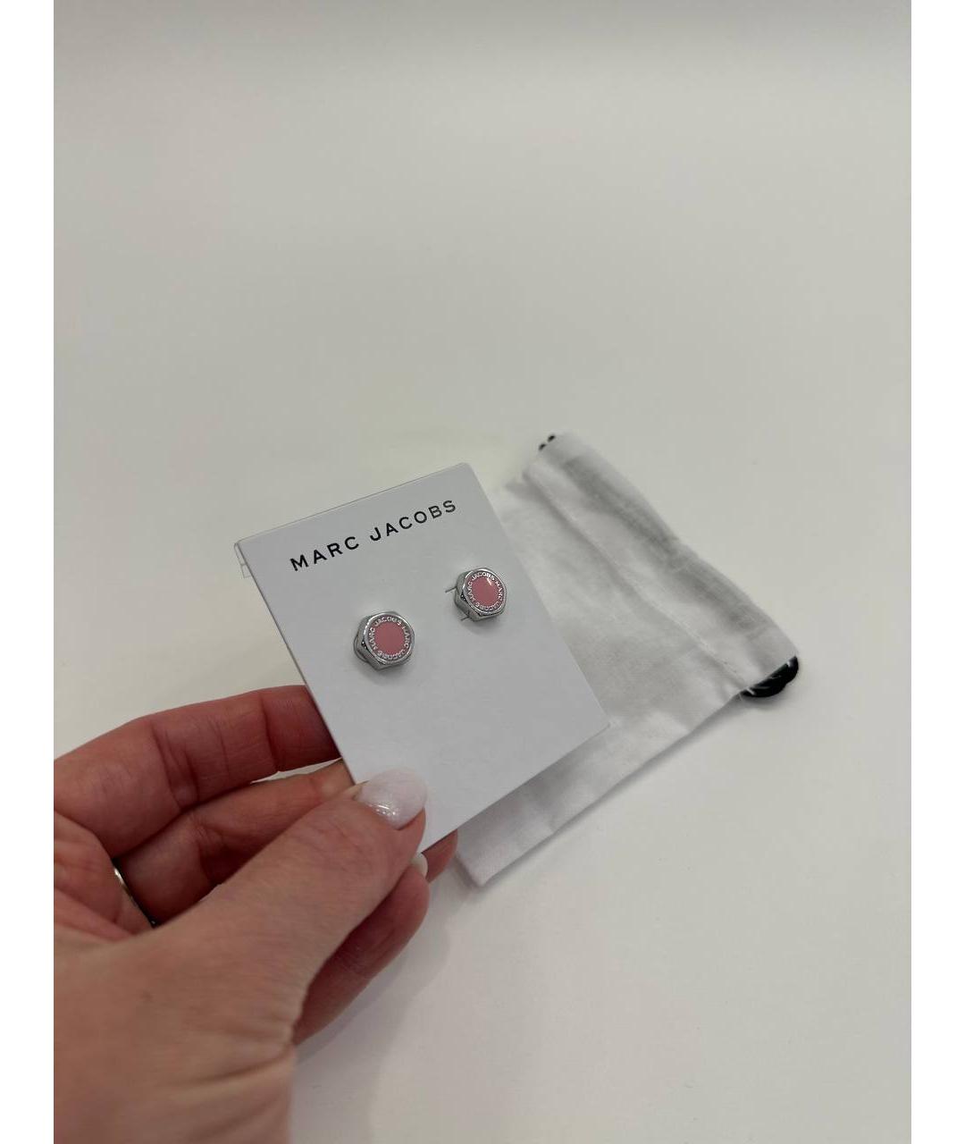 MARC JACOBS Розовые металлические серьги, фото 4