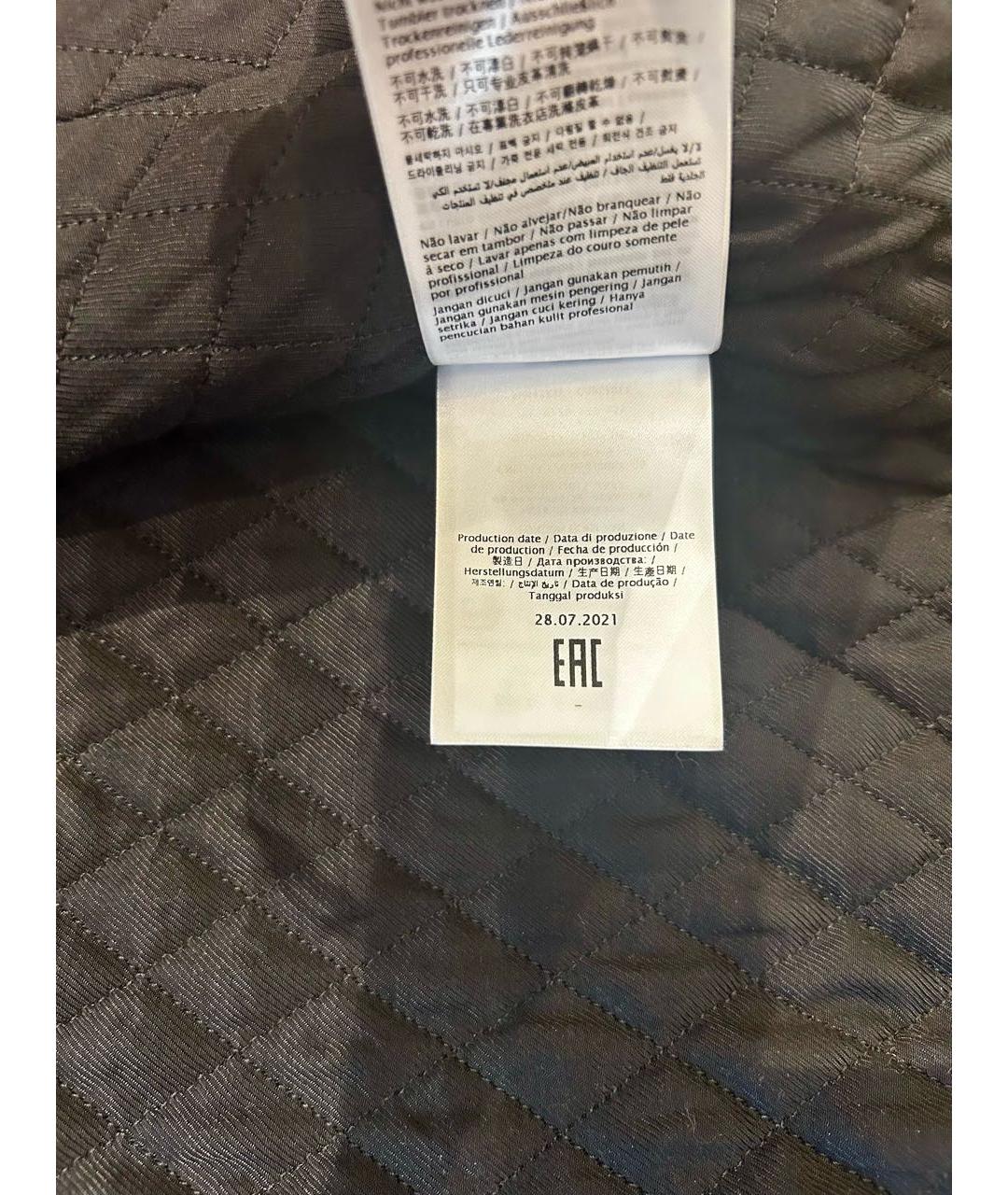 RED VALENTINO Черная кожаная куртка, фото 7