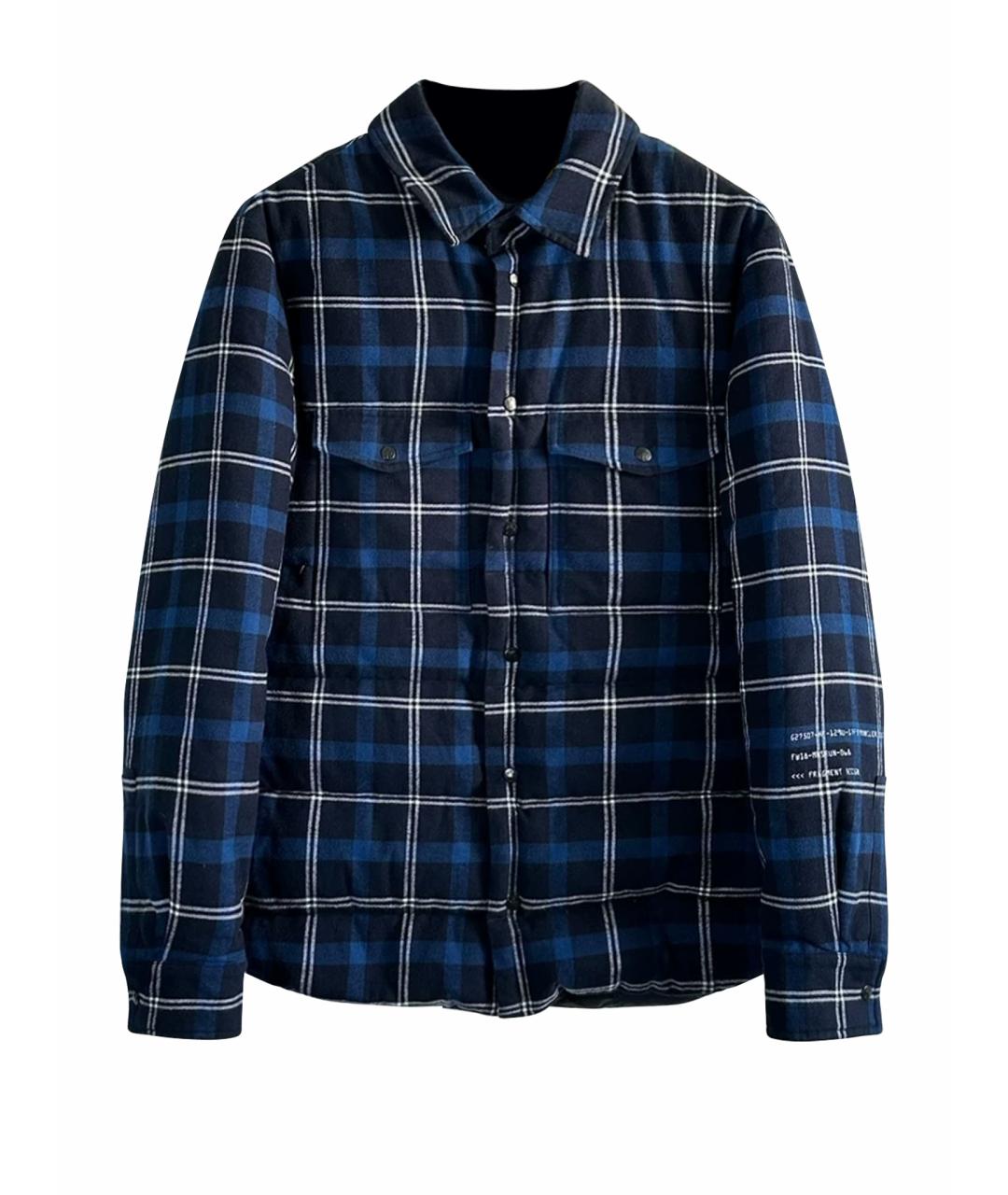 MONCLER Темно-синий пуховик, фото 1