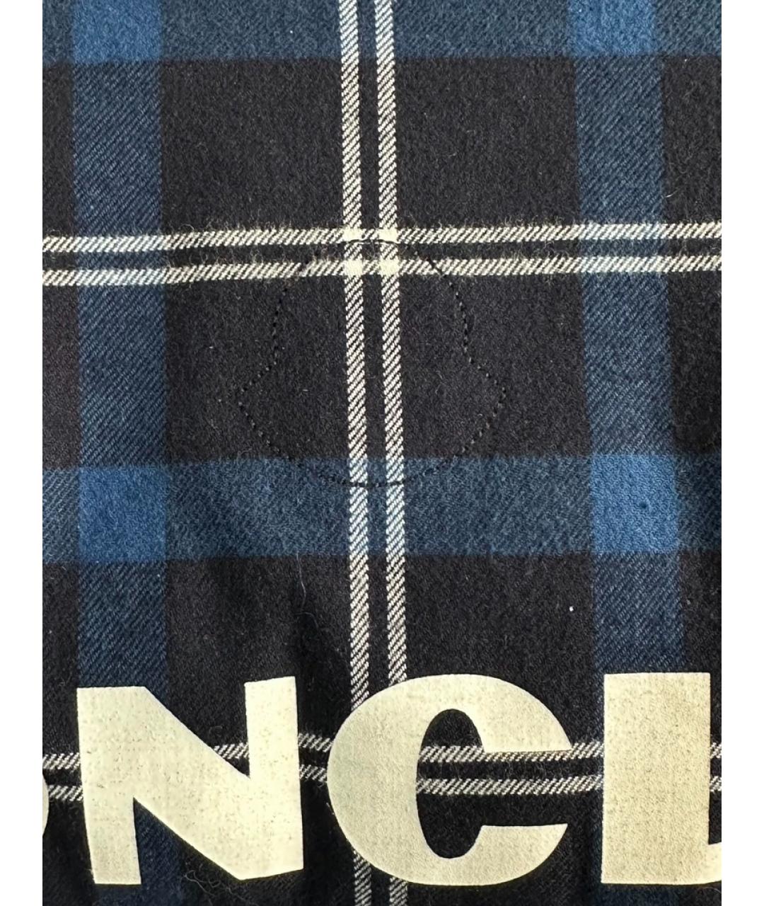 MONCLER Темно-синий пуховик, фото 4