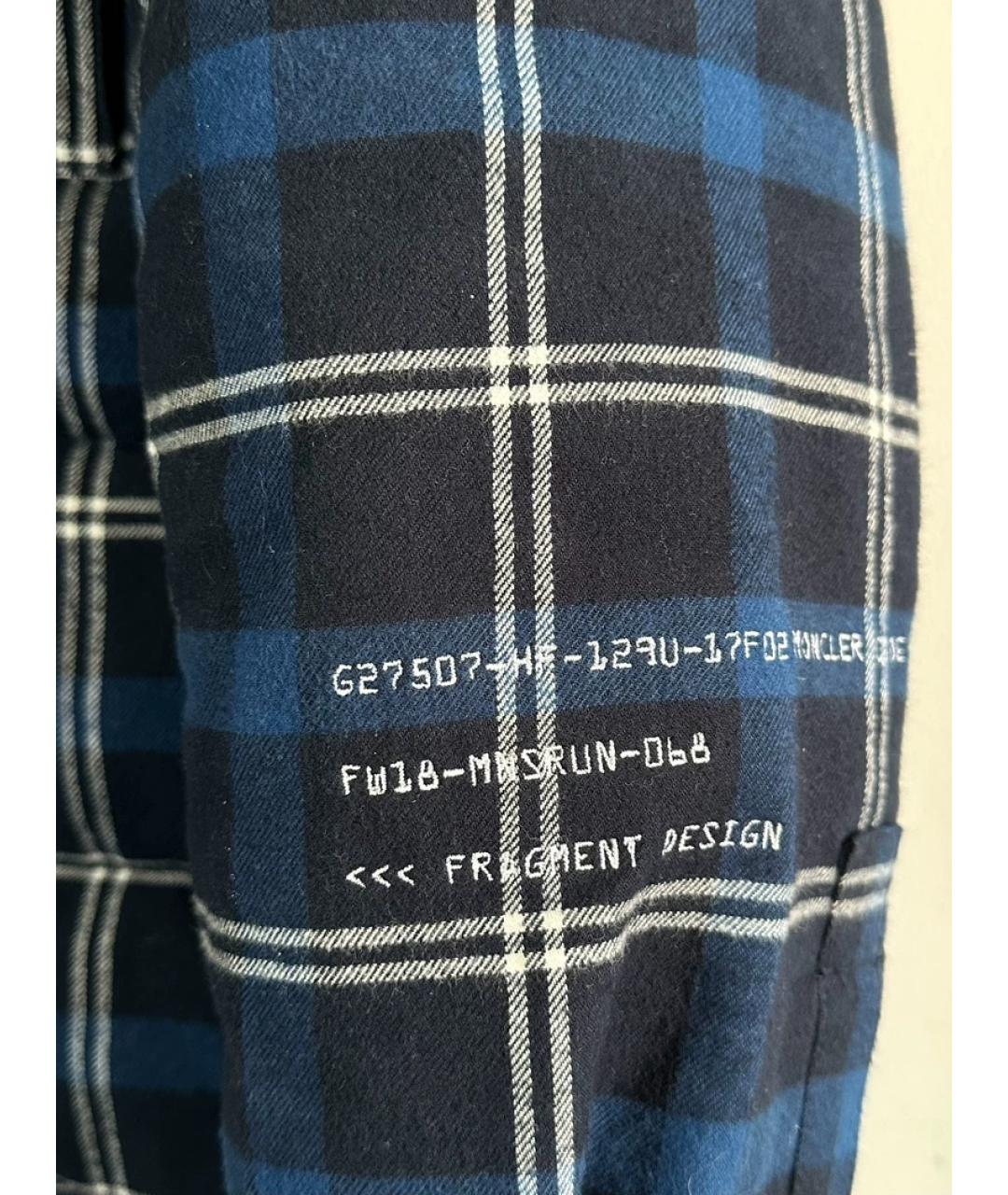 MONCLER Темно-синий пуховик, фото 3