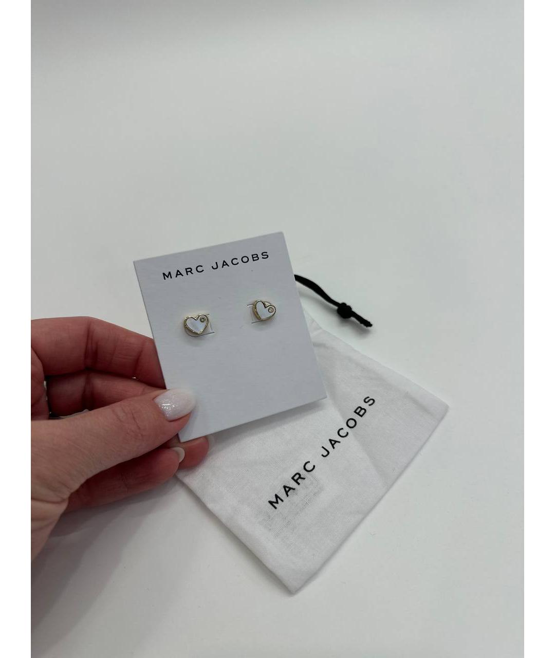 MARC JACOBS Золотые металлические серьги, фото 3