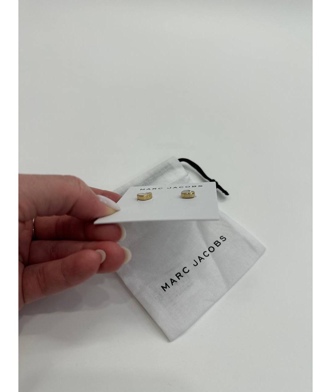 MARC JACOBS Золотые металлические серьги, фото 4