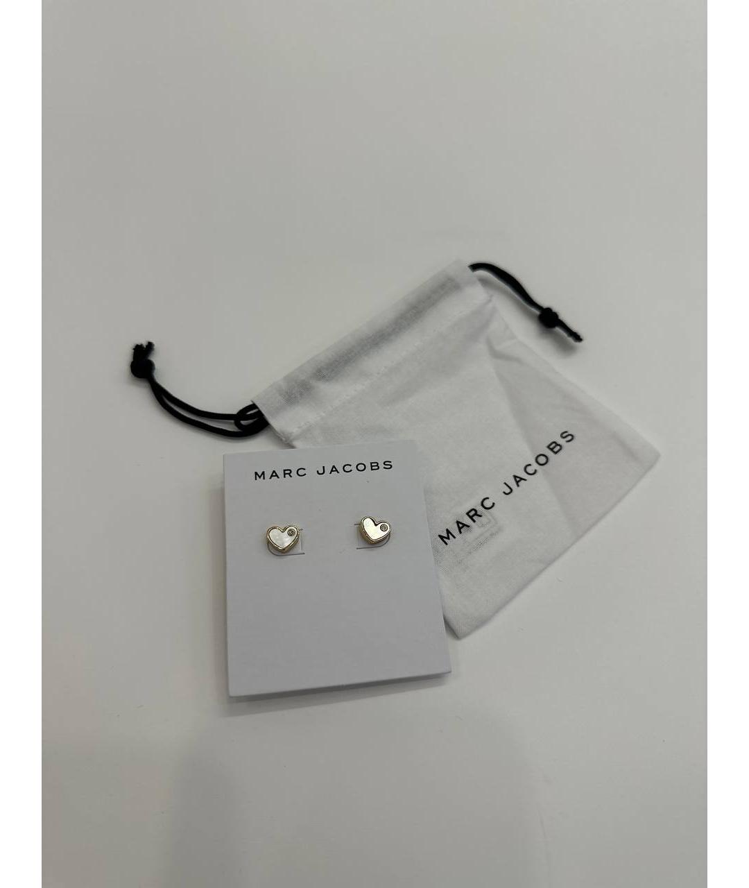 MARC JACOBS Золотые металлические серьги, фото 2