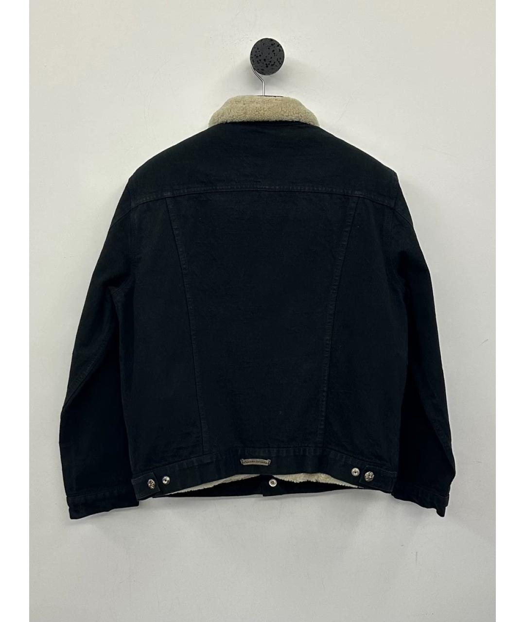 CHROME HEARTS Черная кожаная куртка, фото 4