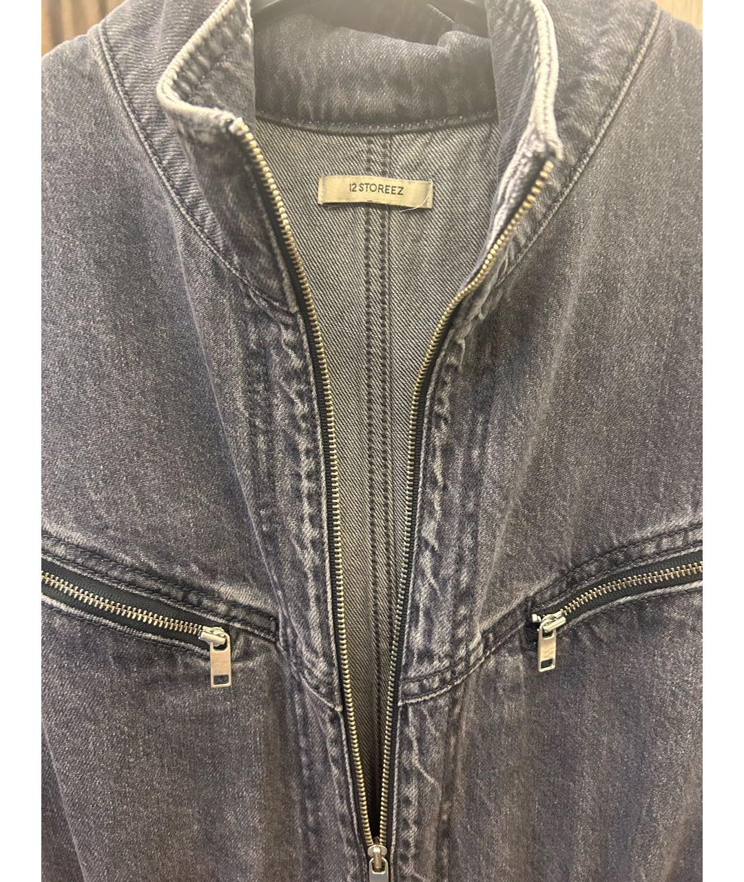 12 STOREEZ Антрацитовый деним комбинезон, фото 3