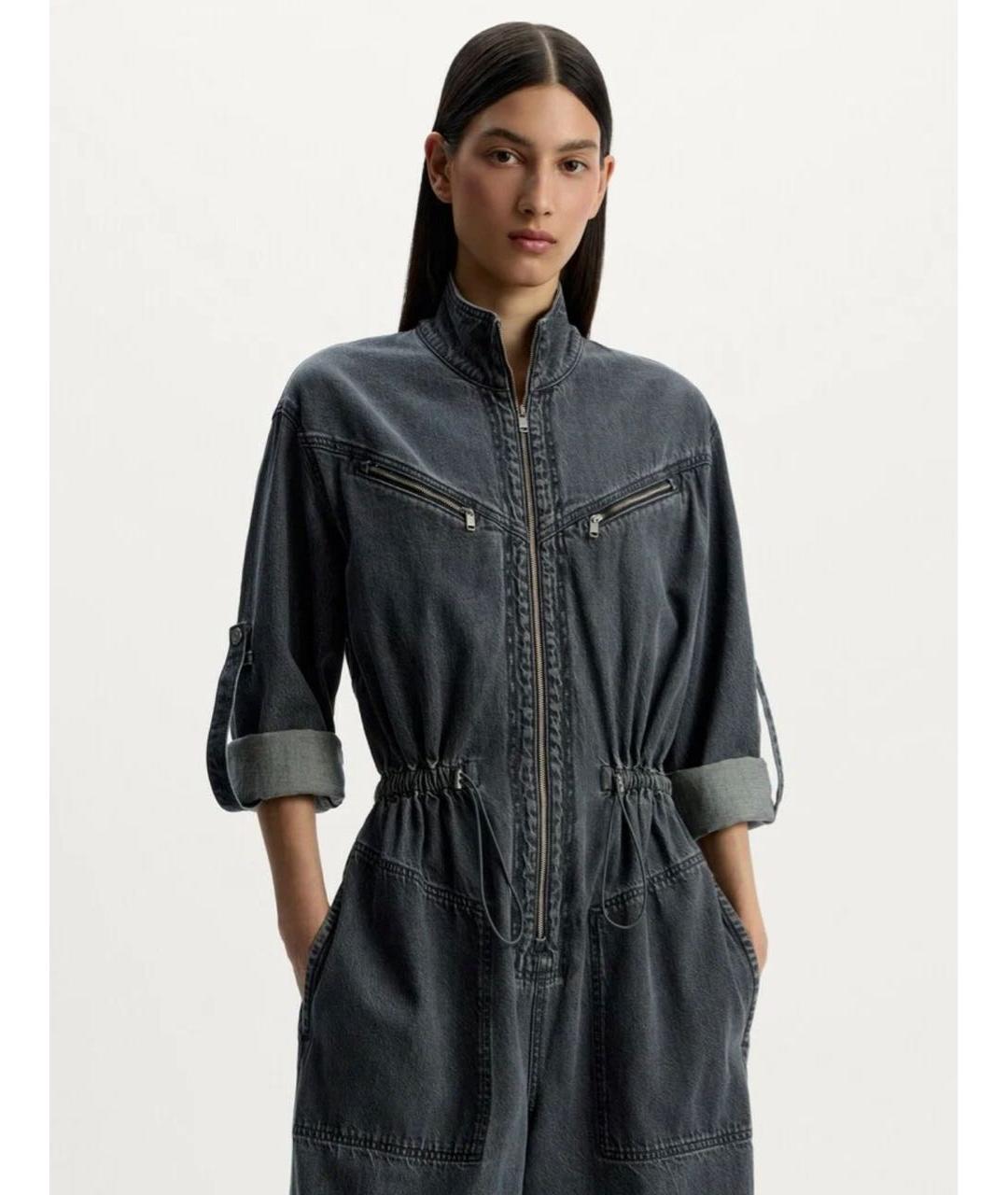 12 STOREEZ Антрацитовый деним комбинезон, фото 8