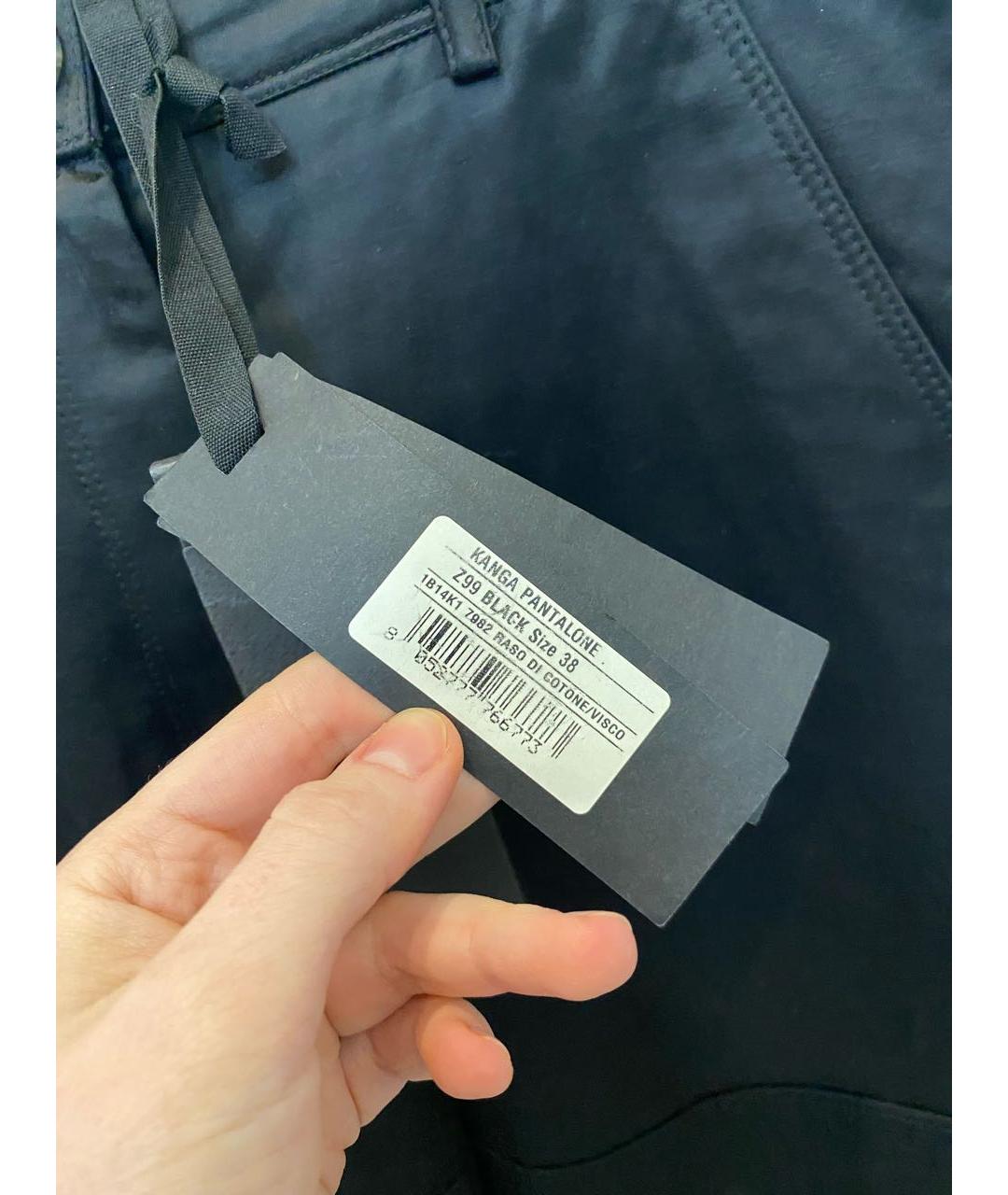 PINKO Черные прямые брюки, фото 4