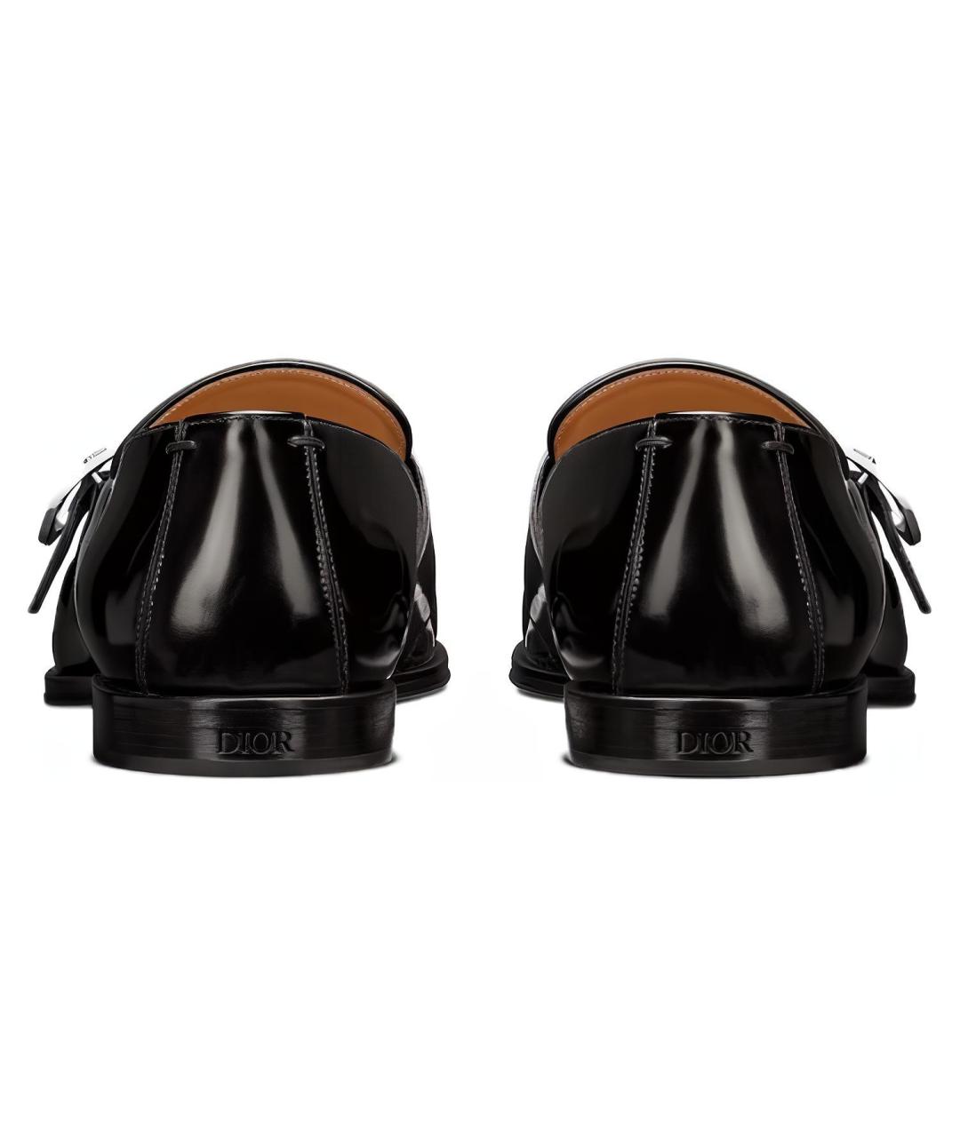 CHRISTIAN DIOR Черные кожаные лоферы, фото 5