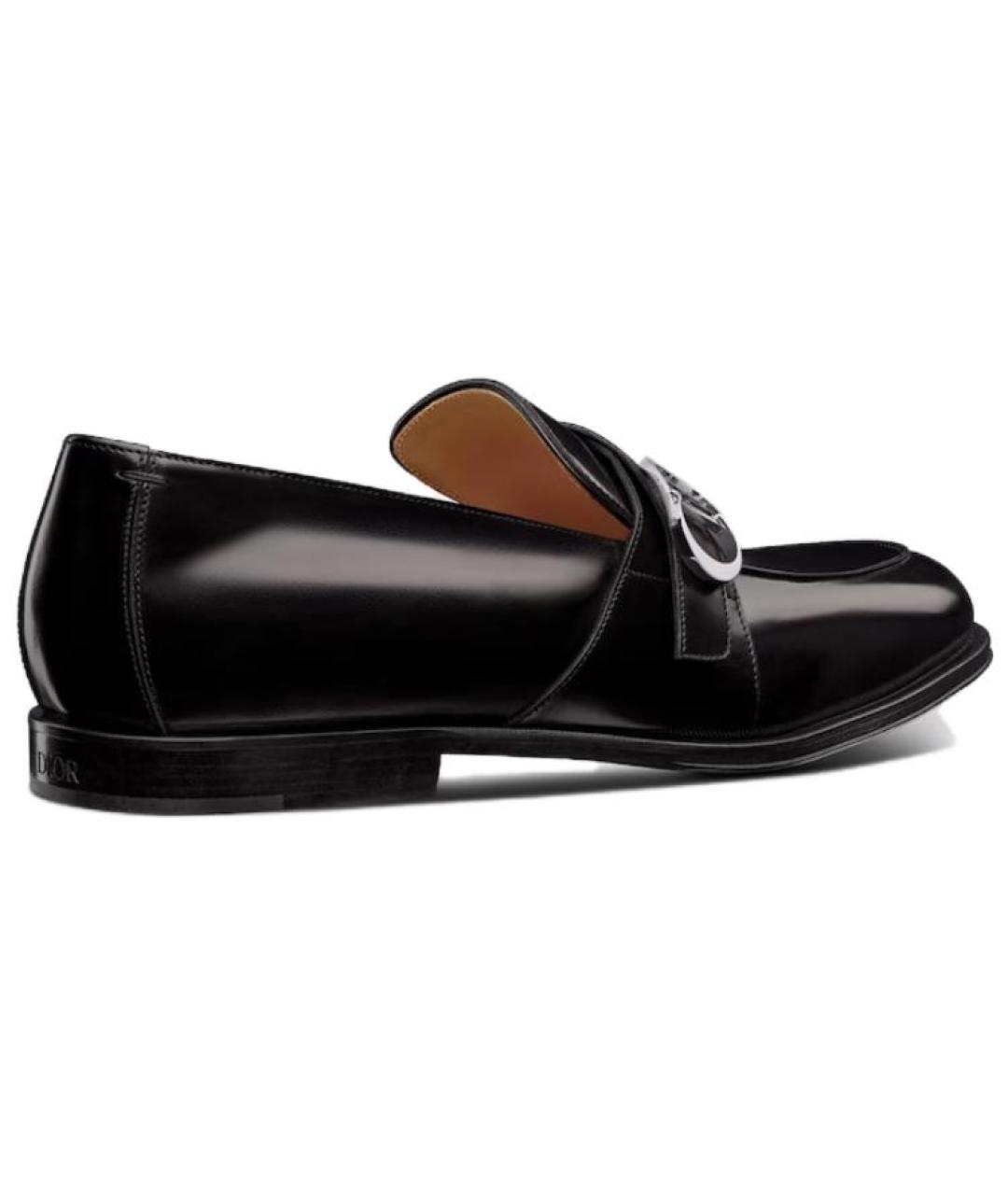 CHRISTIAN DIOR Черные кожаные лоферы, фото 4
