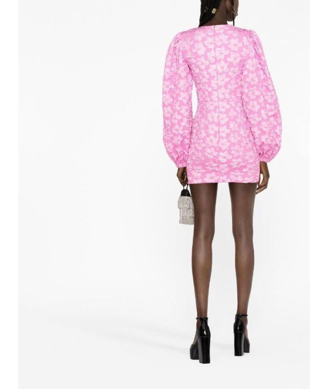 ROTATE Розовое коктейльное платье, фото 3