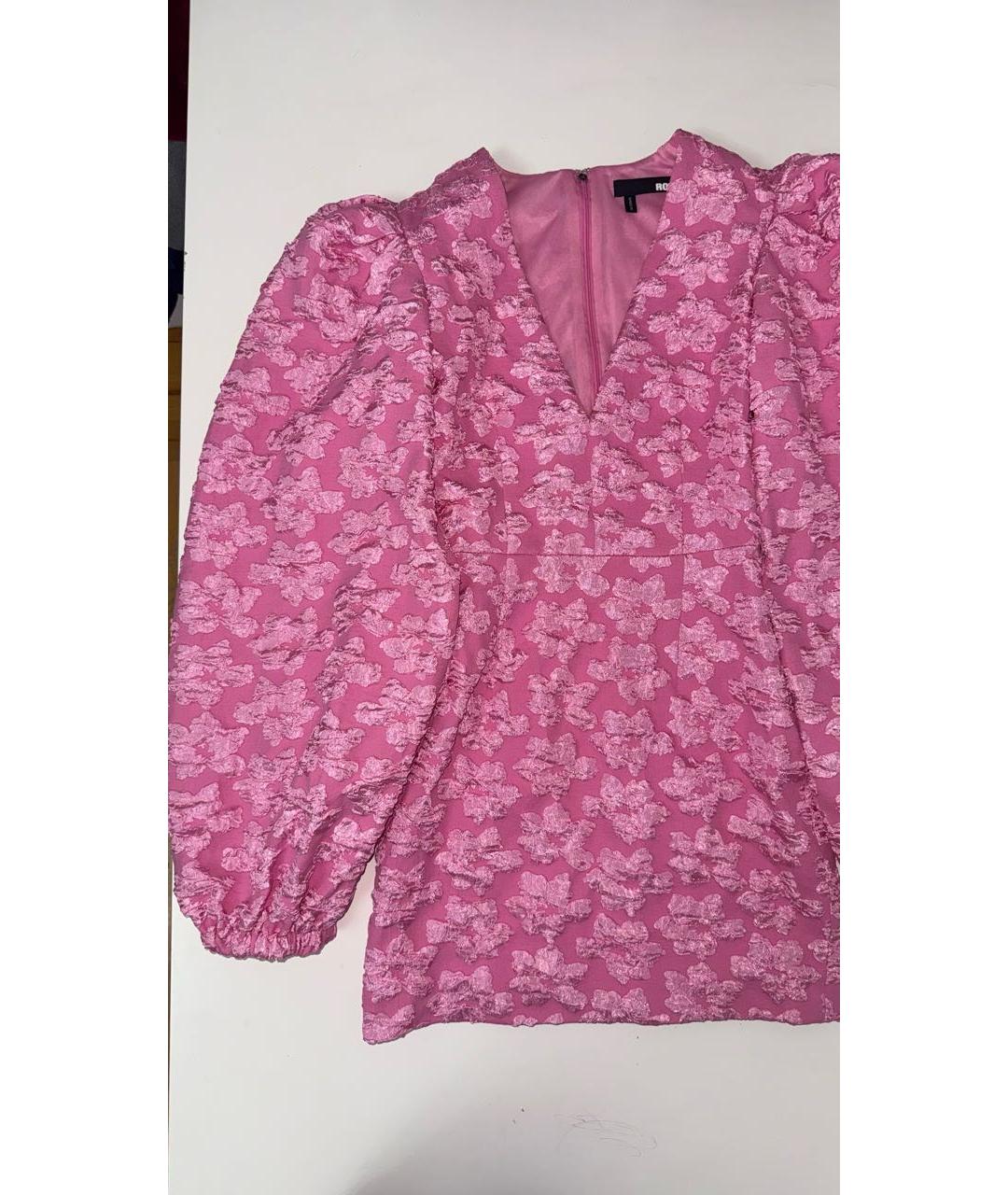 ROTATE Розовое коктейльное платье, фото 6