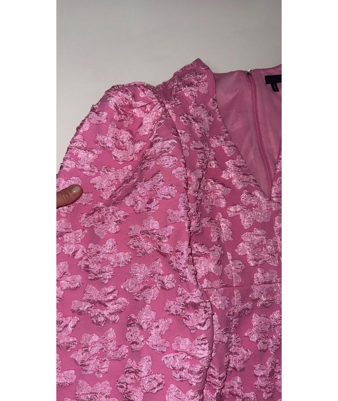 ROTATE Розовое коктейльное платье, фото 4